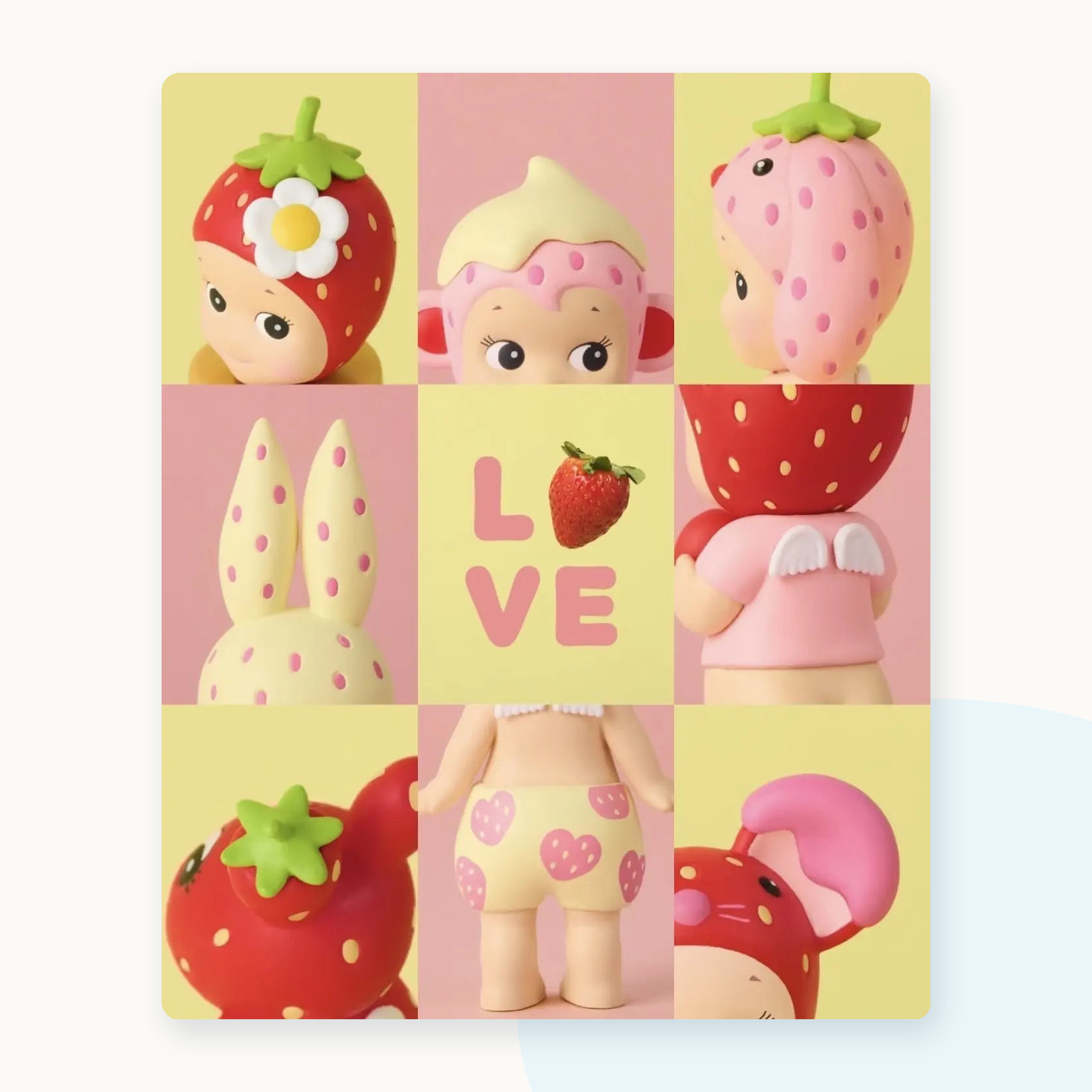 Sonny Angel Mini Figure Strawberry Love Series - detail