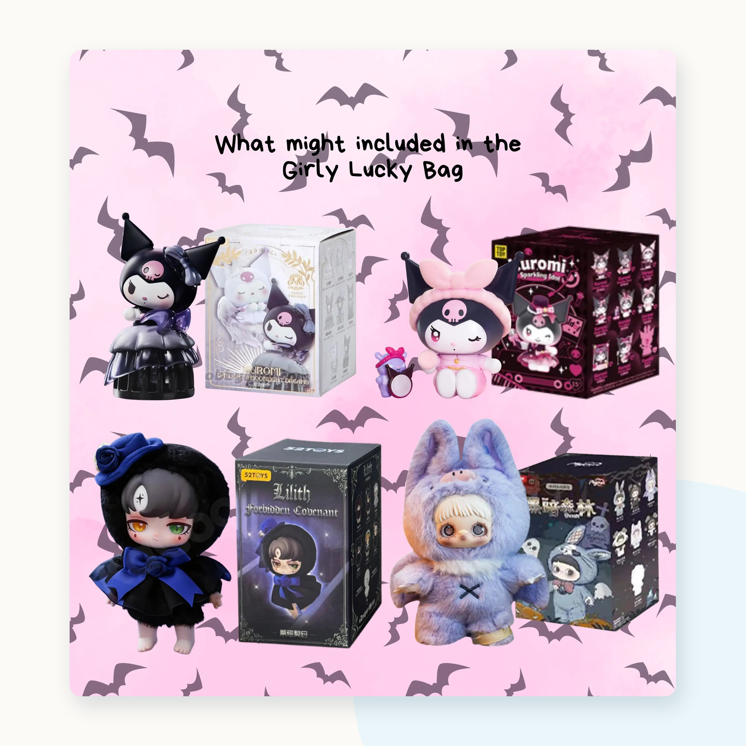 Cursed Cutie Dark Blindbox Gift Lucky Bag - detail