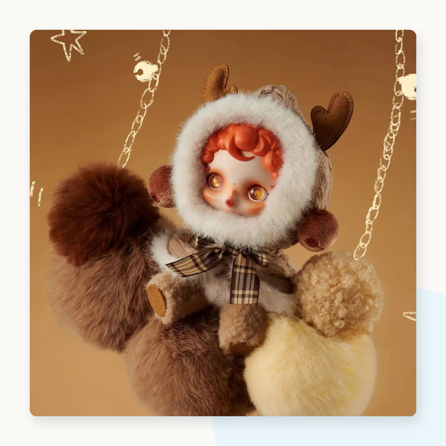POP MART SKULLPANDA Winter Symphony Series Plush Blindbox - detail