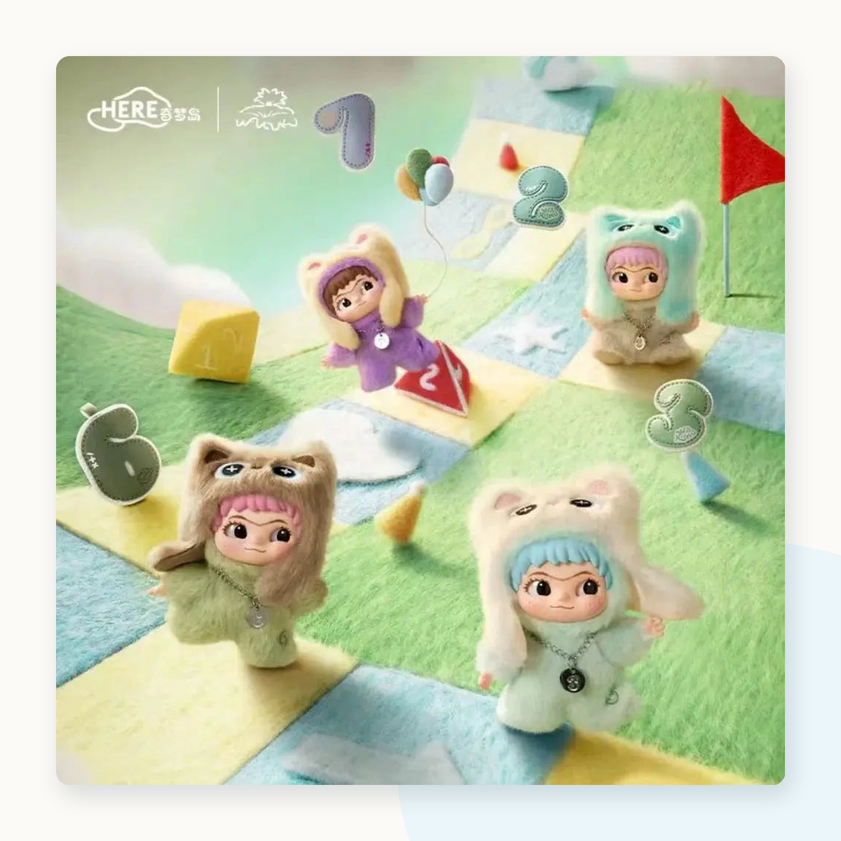 WAKUKU On a Roll Series Plush Dolls Blindbox - detail