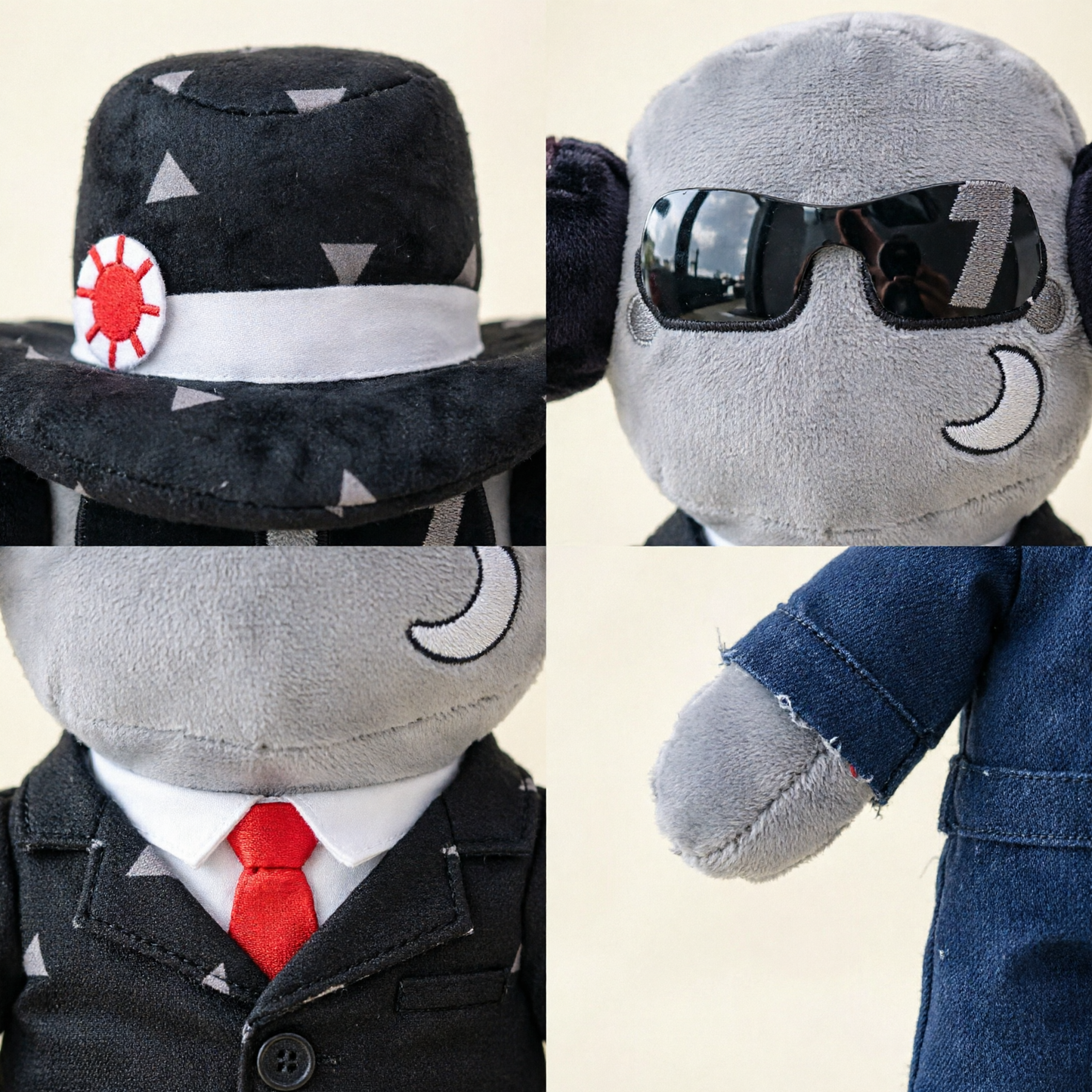 Cool Cartoon Game Character with Dual-Pose Sitting & Standing - details