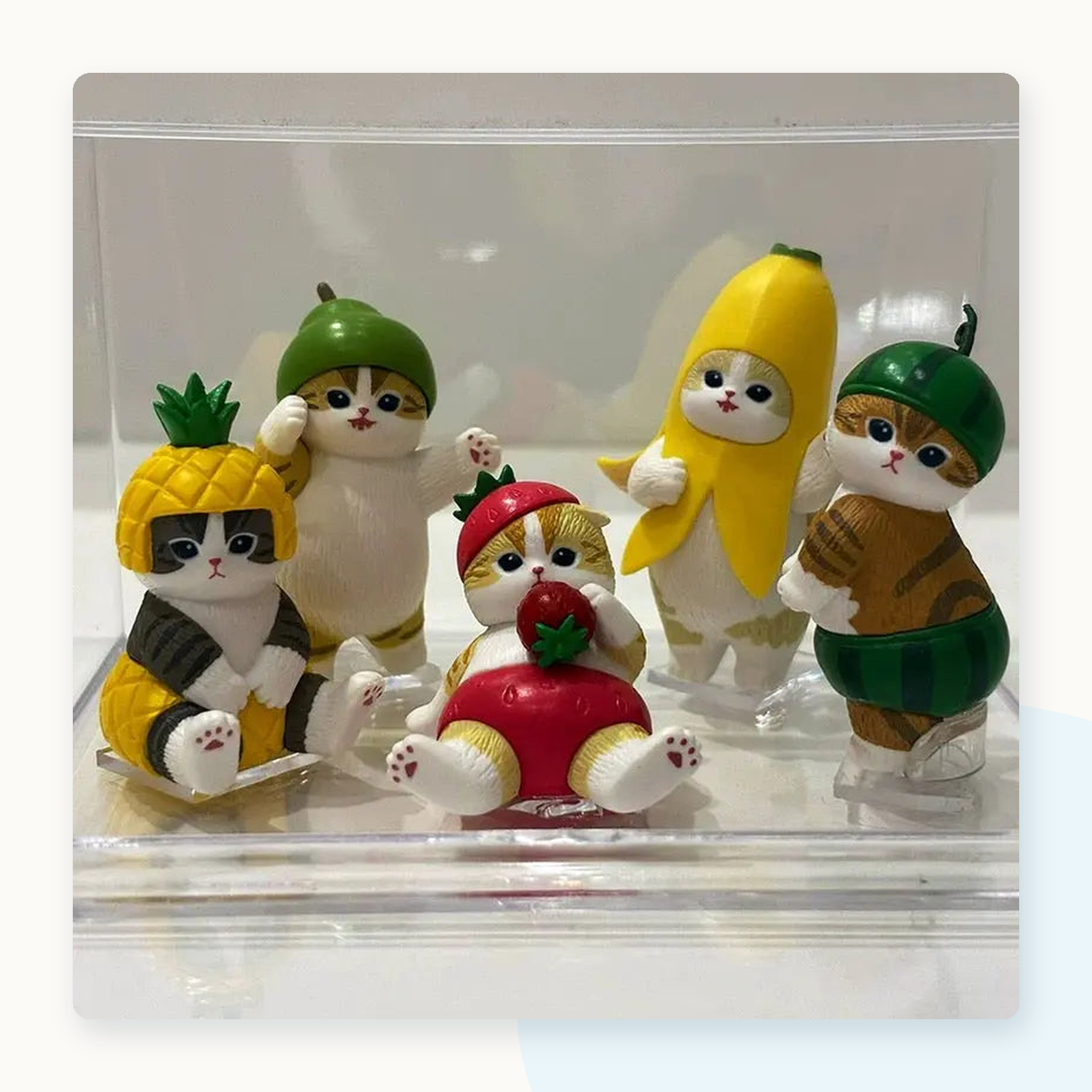 Mofusand Fruit Nyan Gachapon Blindbox Capsule Mini Figurines - detail