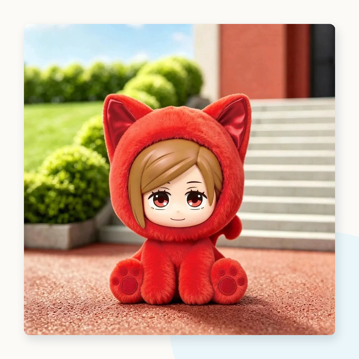Jujutsu Kaisen Sitting Cat Party Series Plush Pendant Blind Box - detail
