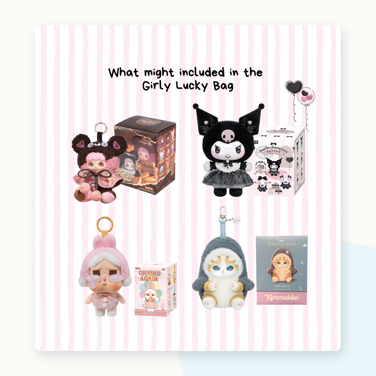 Kawaii Girly Blindbox Gift Lucky Bag - detail