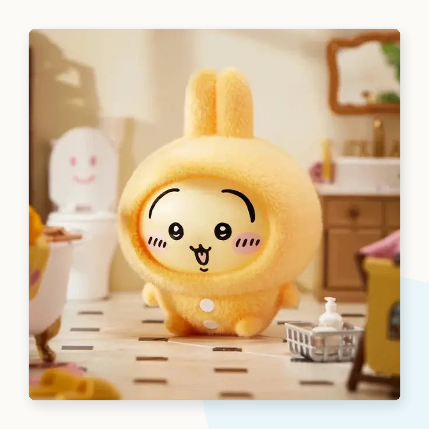 Miniso Chiikawa Pajamas Series Face-Changing Blind Box Pendant - detail