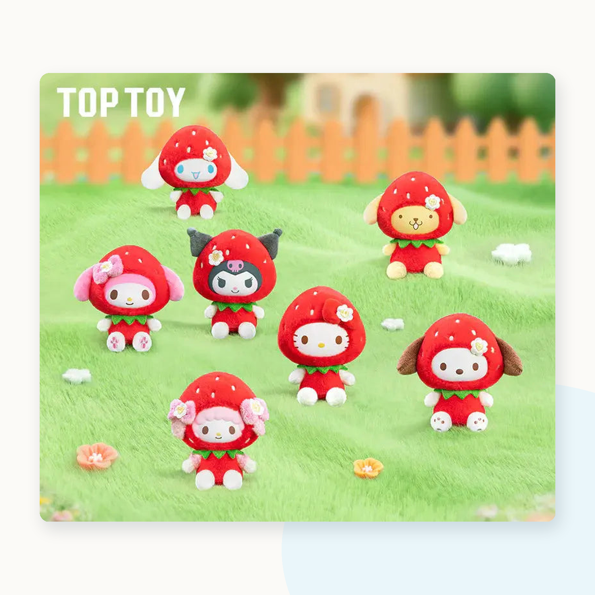 Sanrio Sweet Strawberry Series Plush Pendant Blind Box - detail