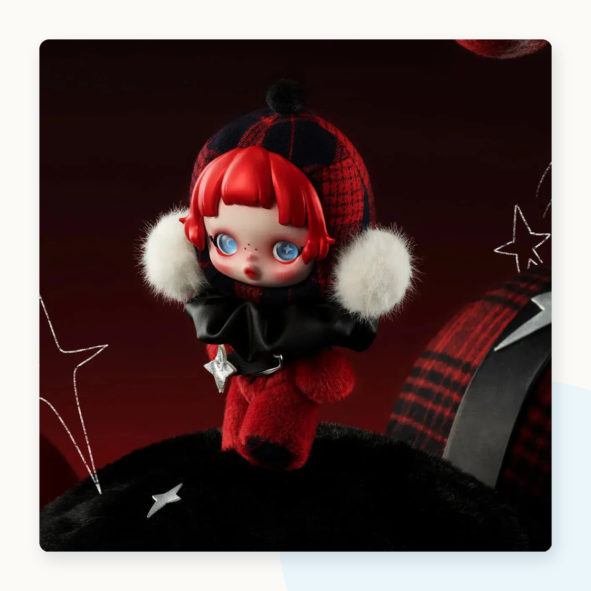 POP MART SKULLPANDA Winter Symphony Series Plush Blindbox - detail