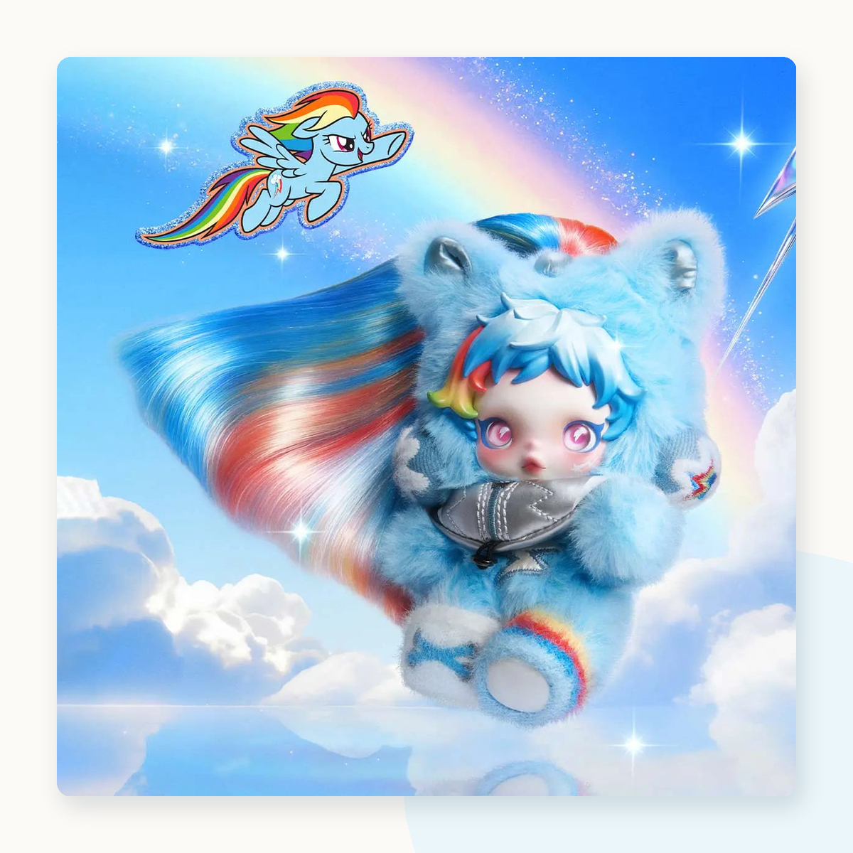 POP MART SKULLPANDA × My Little Pony Series Plush Pendant Blindbox - detail