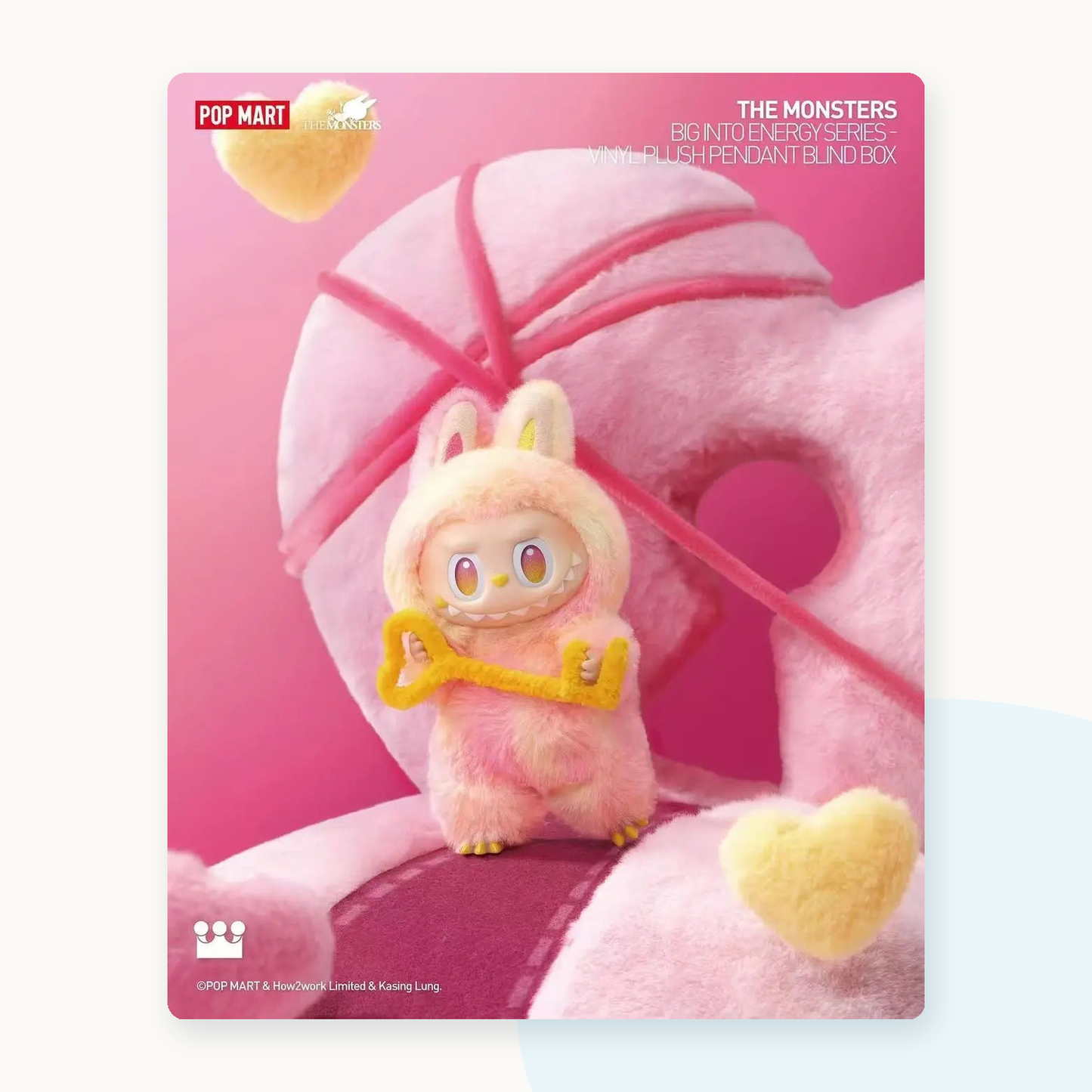 POP MART Labubu The Monsters Big into Energy Vinyl Plush Blind Box - detail