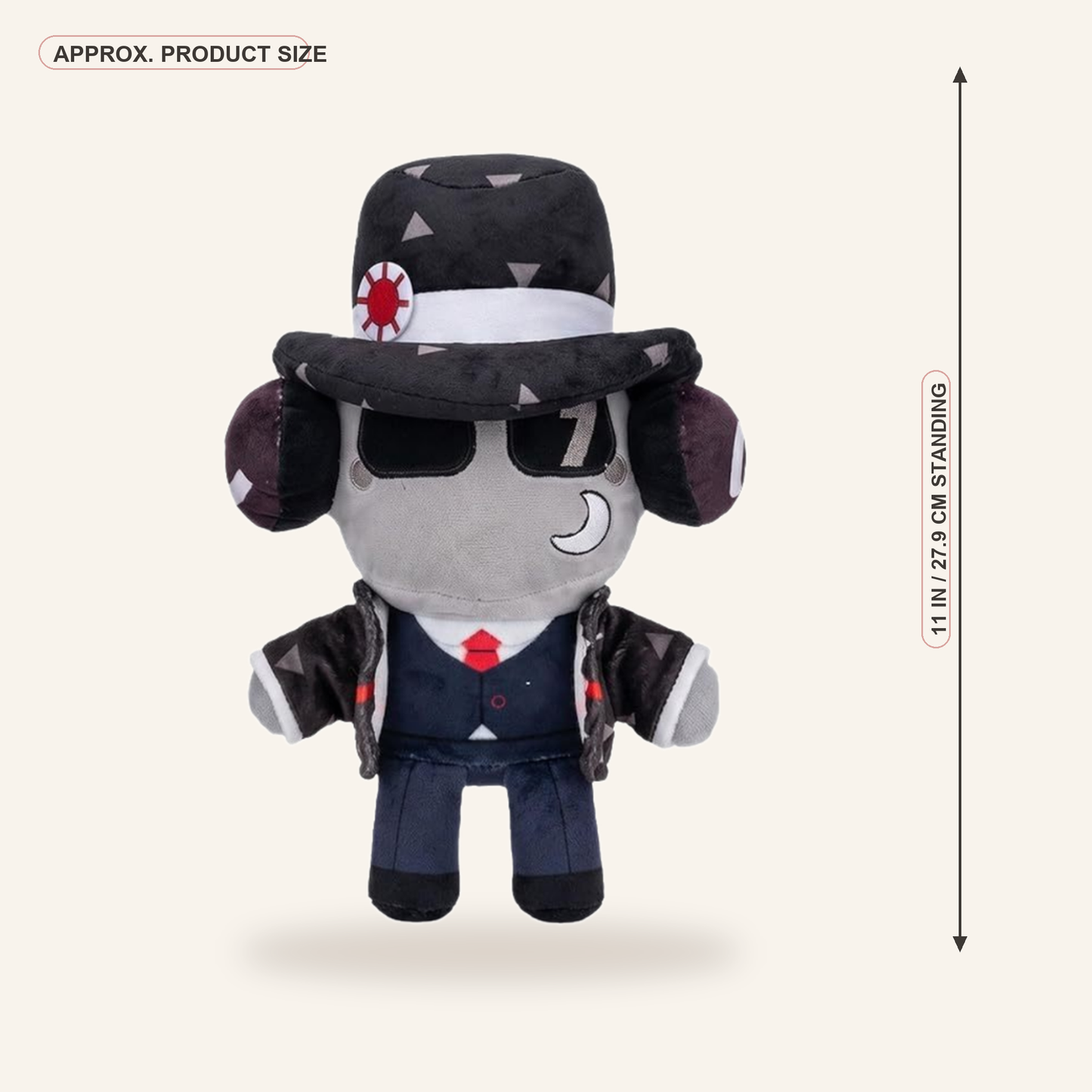 Cool Cartoon Game Character with Dual-Pose Sitting & Standing - real size