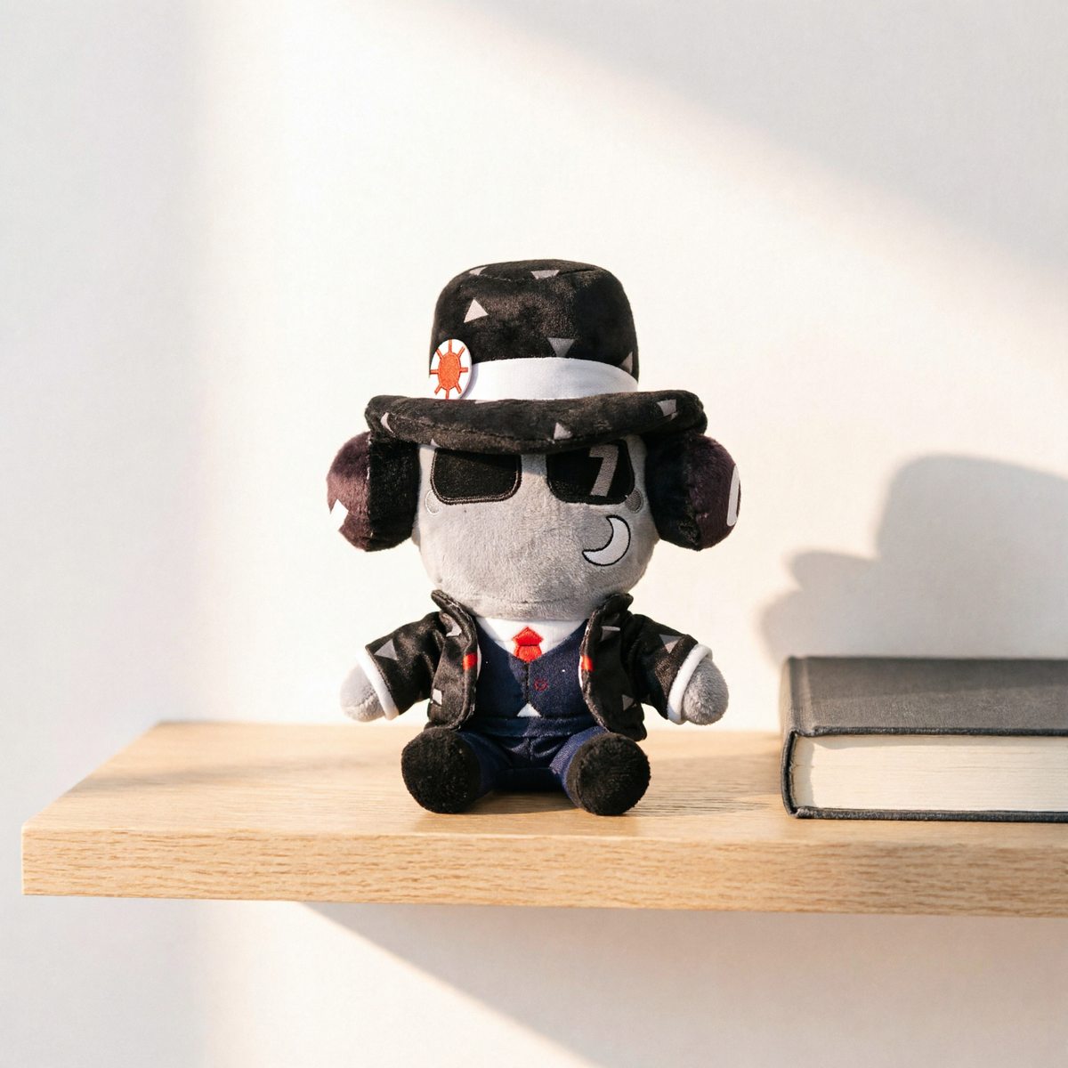 Cool Cartoon Game Character with Dual-Pose Sitting & Standing - shelf