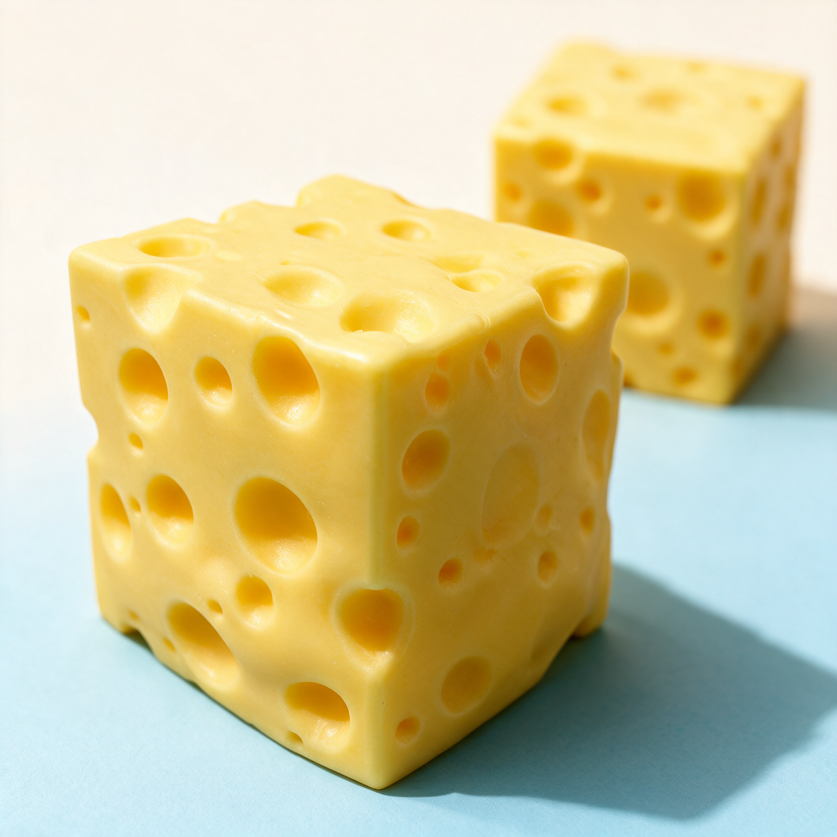Soft Slow Rising Cheese Squishy Large 3.93in Jumbo Cheese Block Stress Ball - texture detail