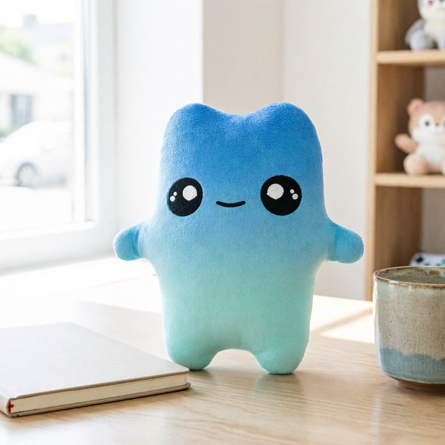 Water Sprite Plush Toy 8 Inch Video Game Stuffed Doll - desk