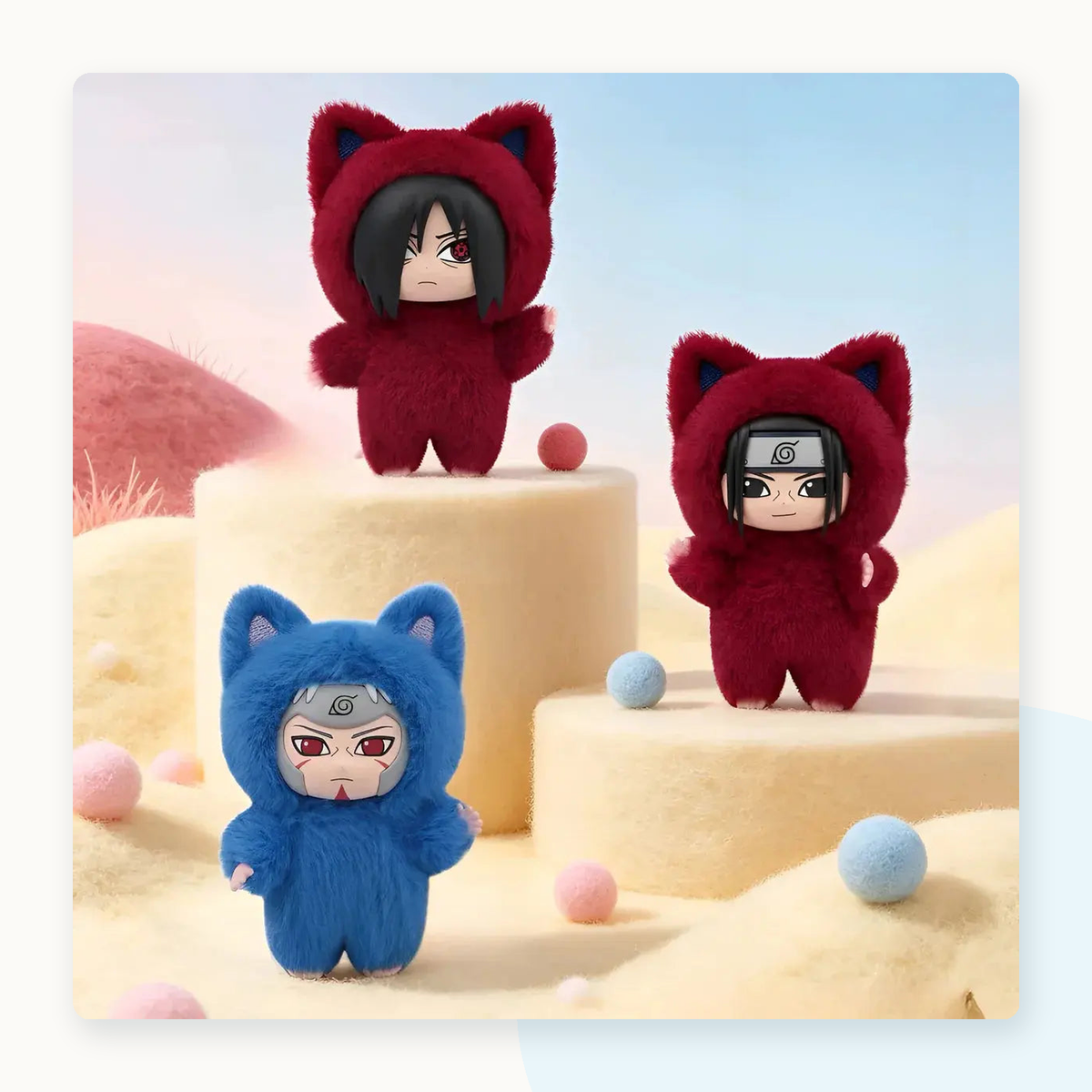 Naruto Shippuden Kitten Land Series Plush Doll Blind Box - detail
