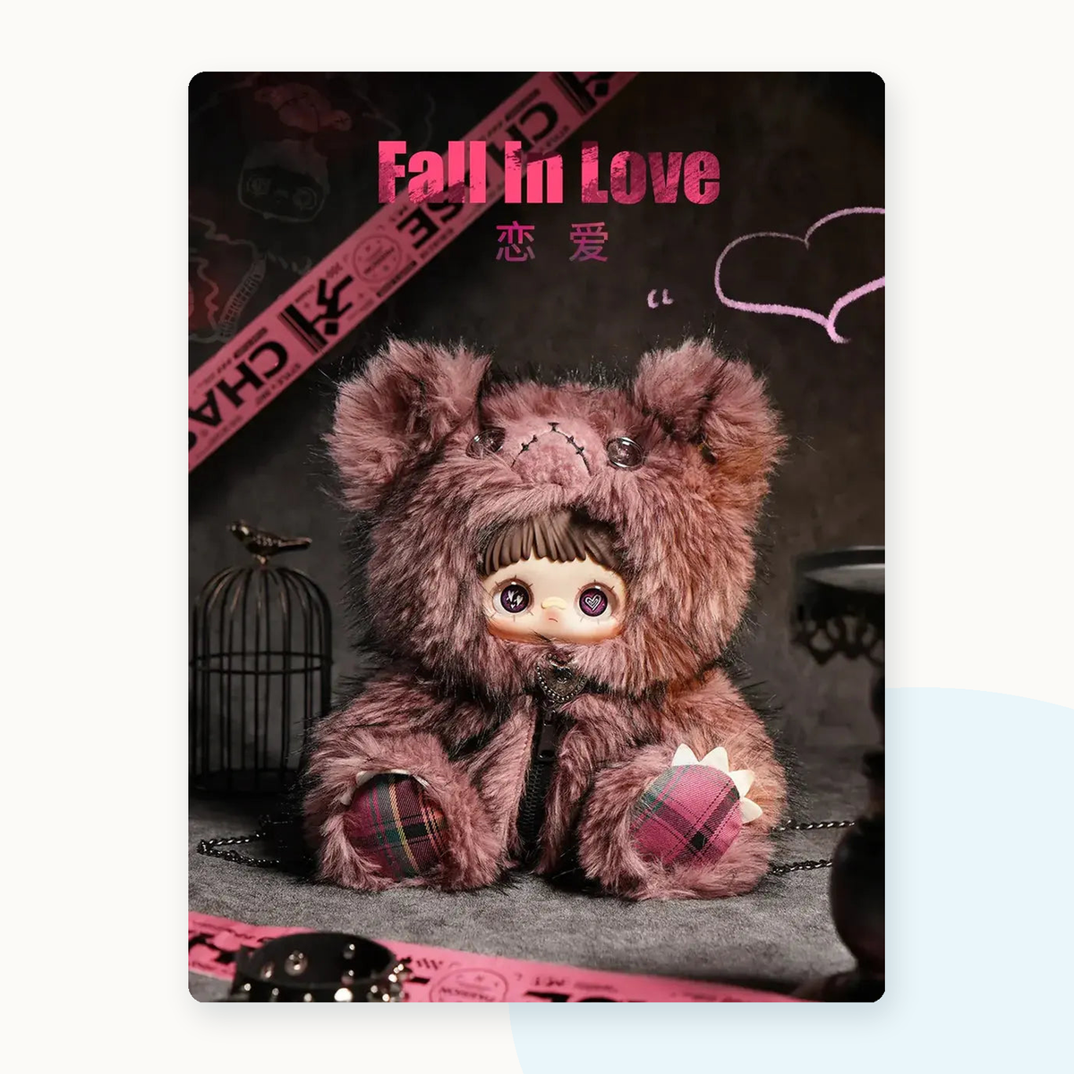 Maymei 400% Rebel Doll Backpack Series Plush Blind Box - detail