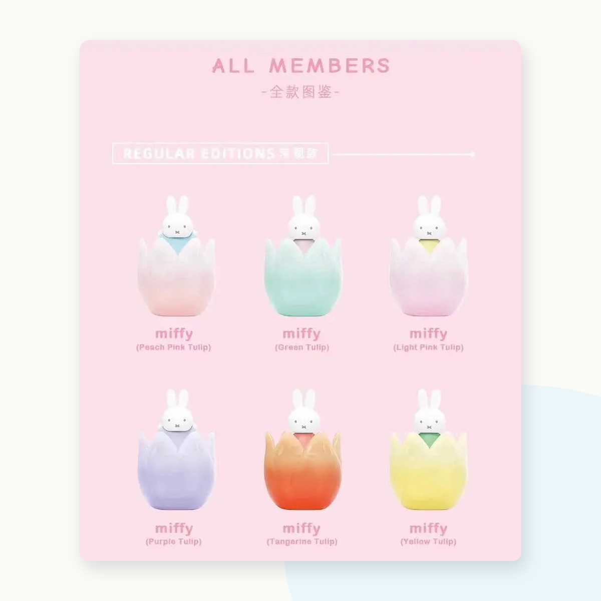 ChocoTeddy x Miffy and her Tulips Decorative Series Blind Box - detail