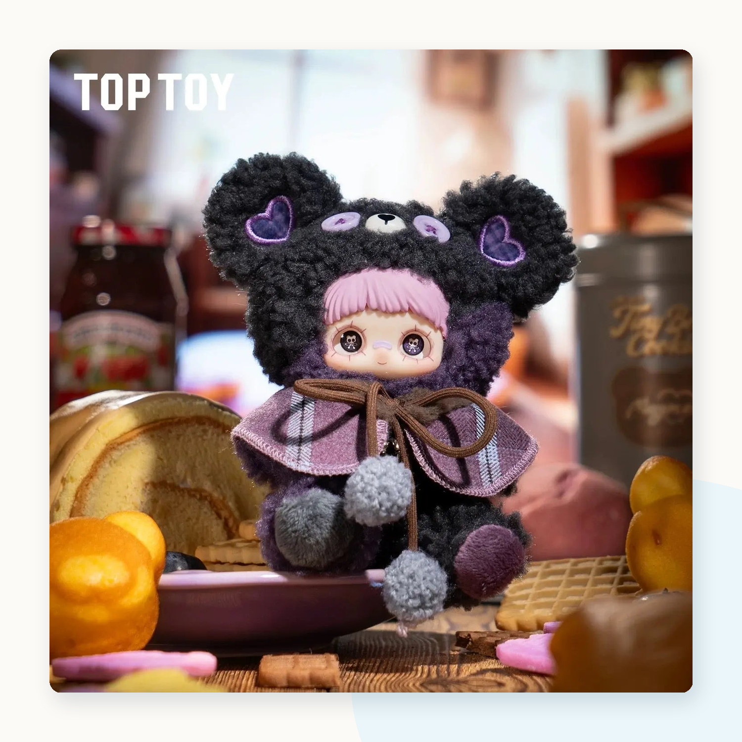 Maymei Tiny Bear Cookie Series Vinyl Plush Keychain Blind Box - detail