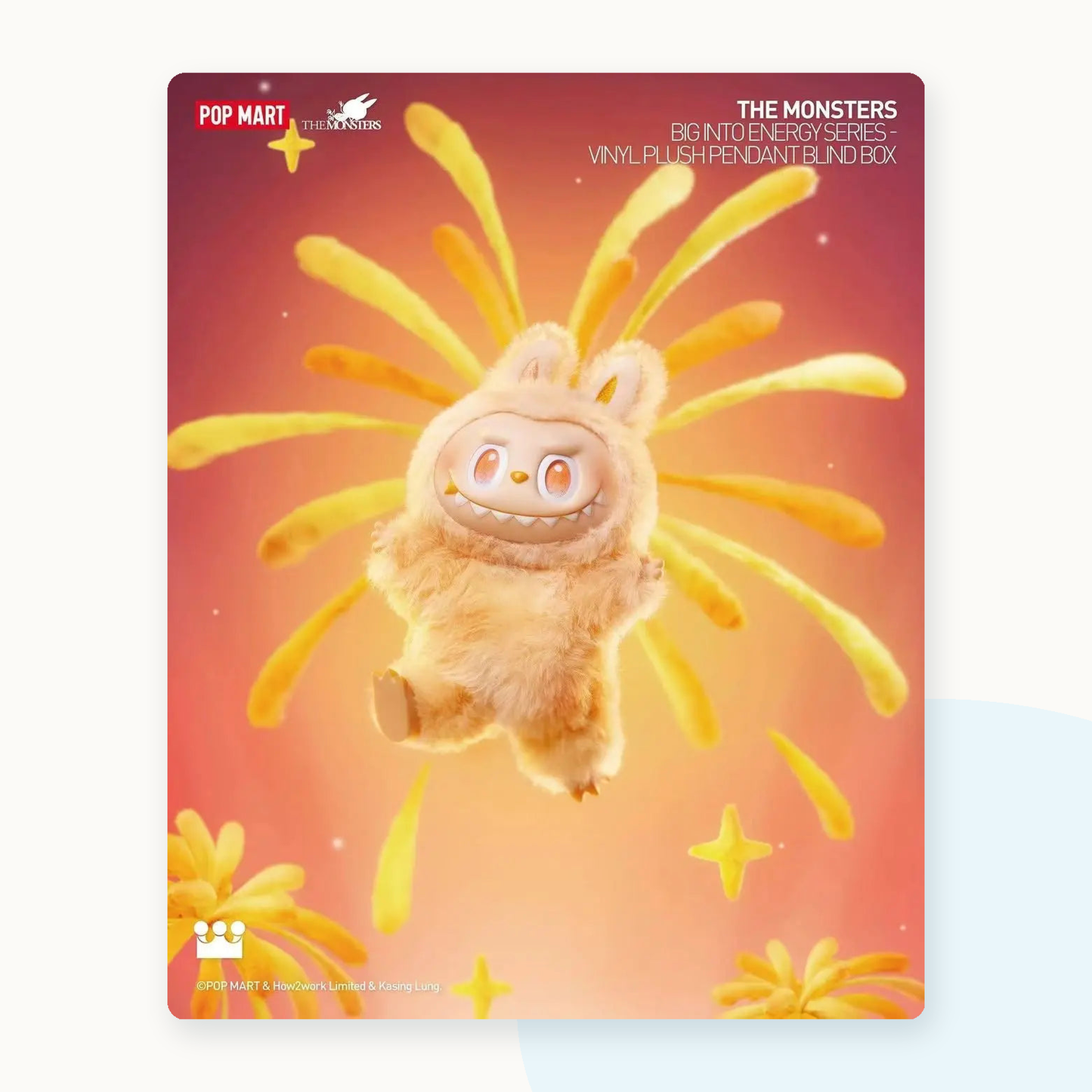 POP MART Labubu The Monsters Big into Energy Vinyl Plush Blind Box - detail