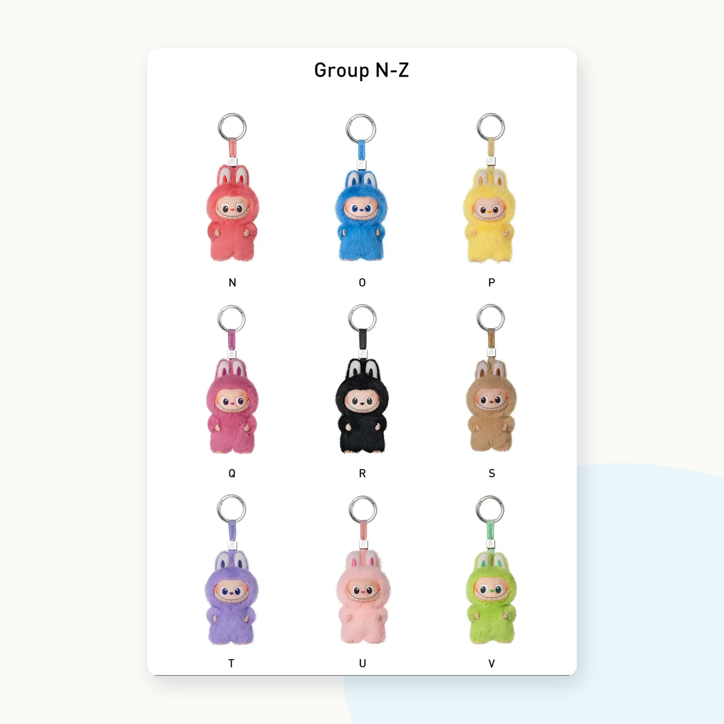 POP MART Labubu The Monsters PIN FOR LOVE Series Plush Pendant Blindbox (N-Z) - detail