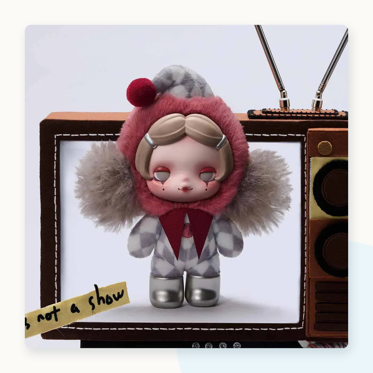 POP MART SKULLPANDA Off Mode Series Plush Pendant Blindbox - detail