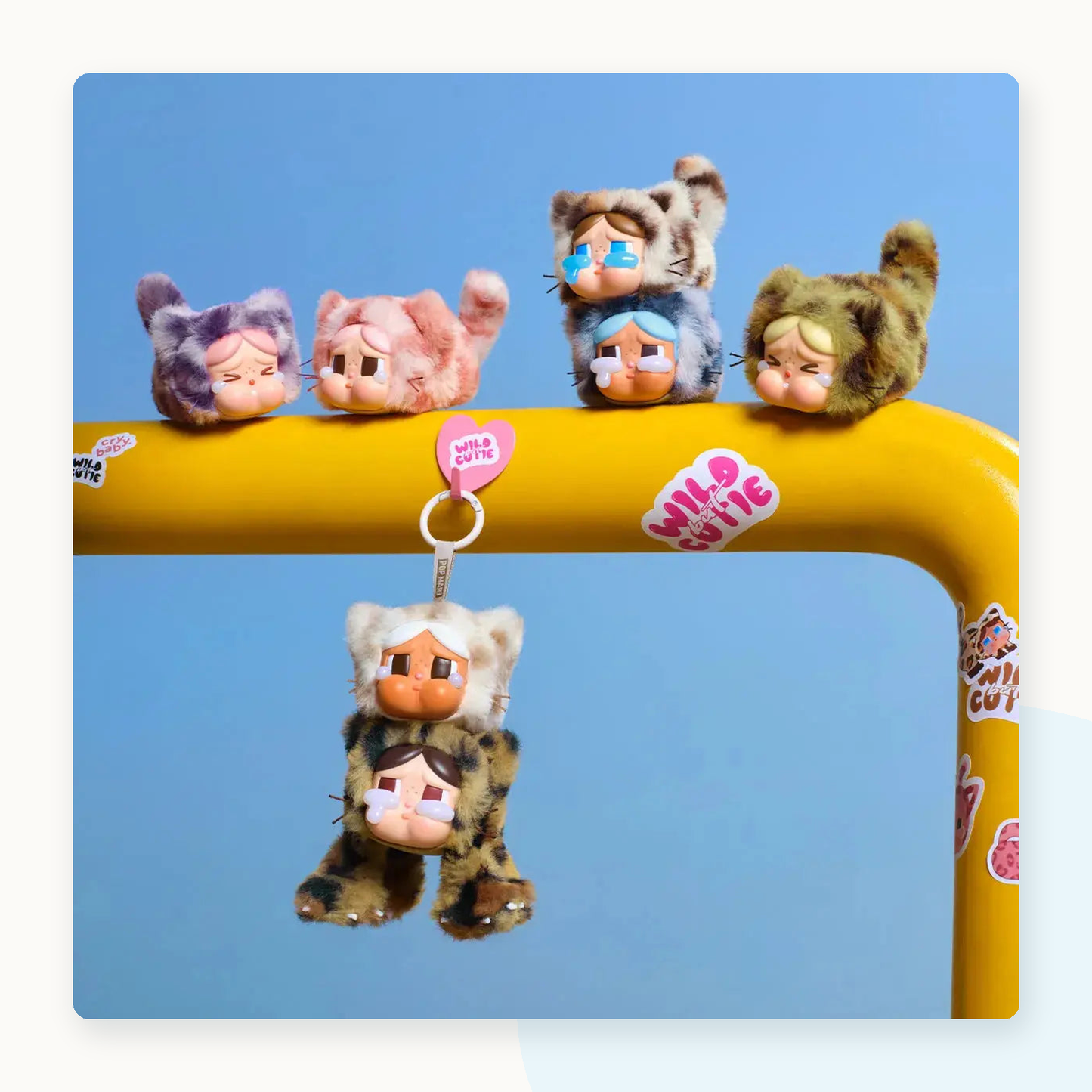 POP MART CRYBABY Wild but Cutie Series Vinyl Plush Pendant Blind Box - detail