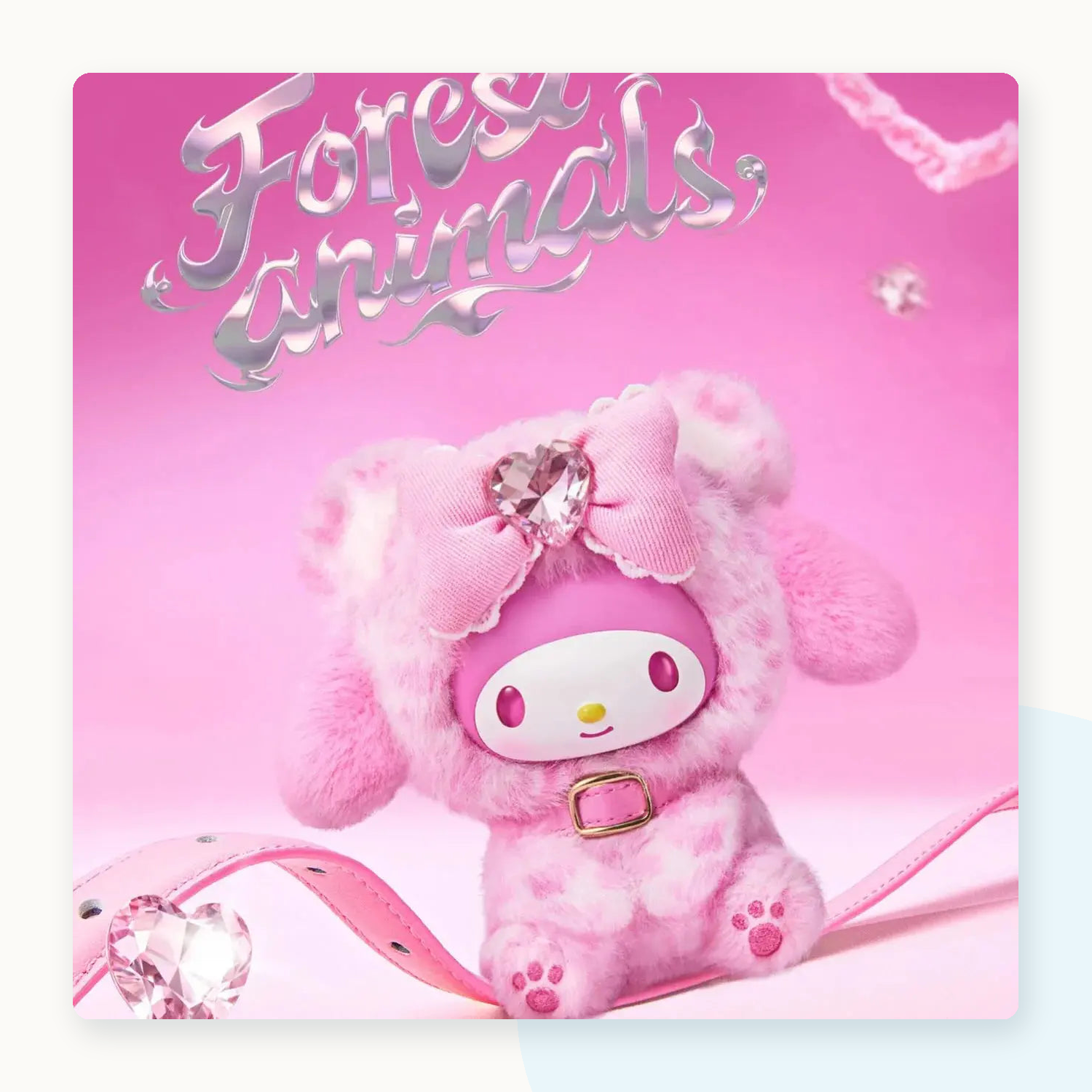 Miniso Sanrio Characters Forest Friends Series Vinyl Plush Pendant Blind Box - detail