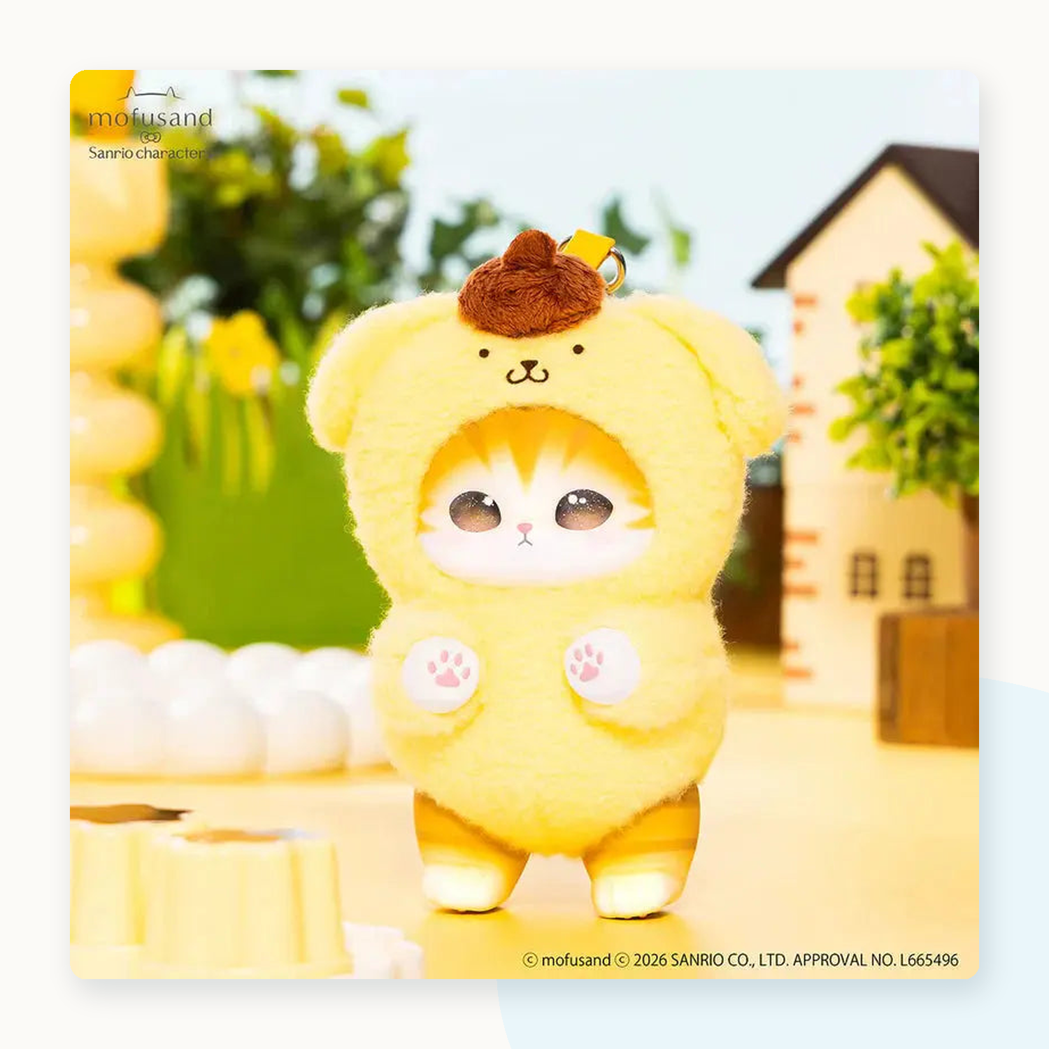 Mofusand X Sanrio Kiramekko Fluffy Kittens Vinyl Keychain Blind Box - detail