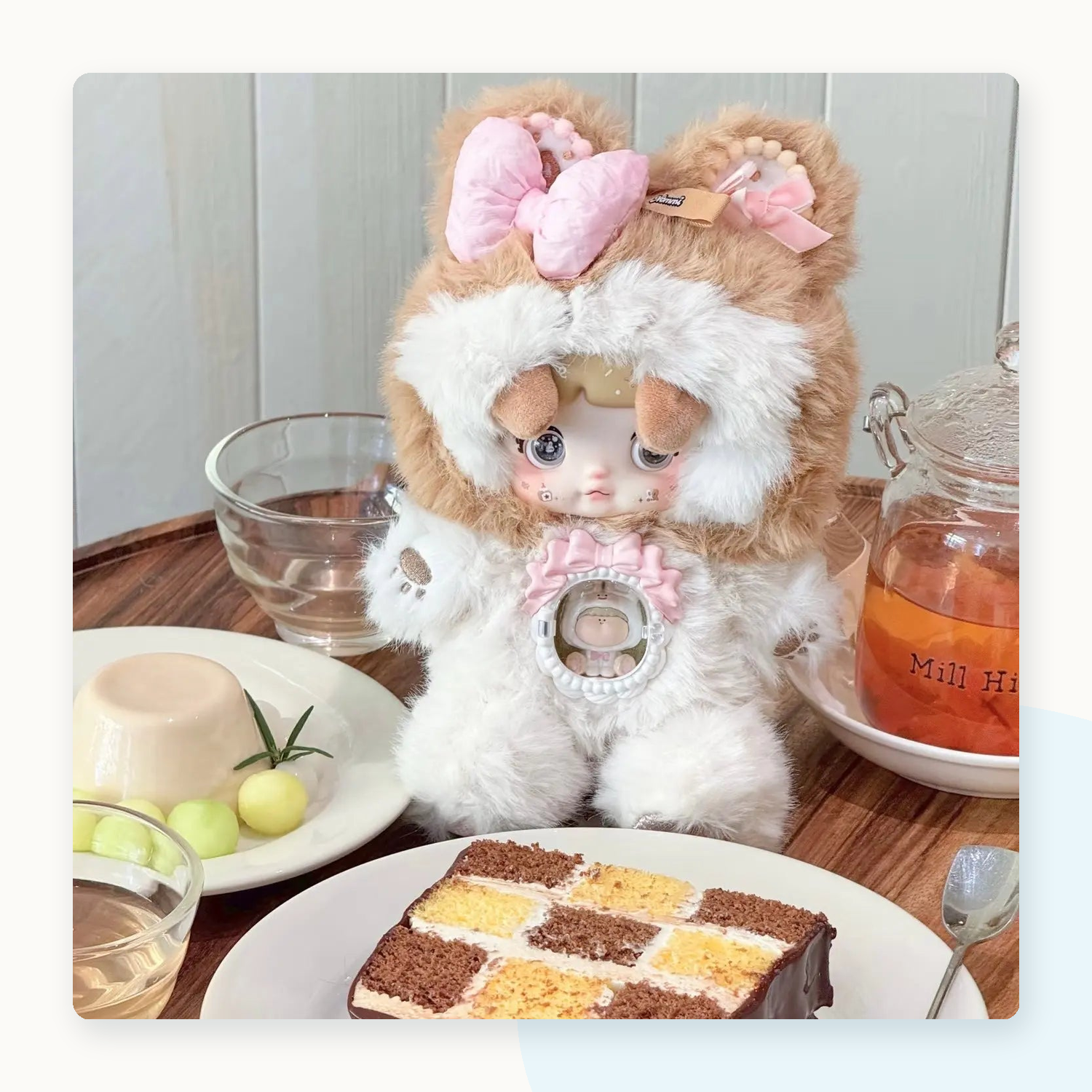 Nommi X Amarlilith A Bite of Sweetheart Plush Series Keychain Blind Box - detail