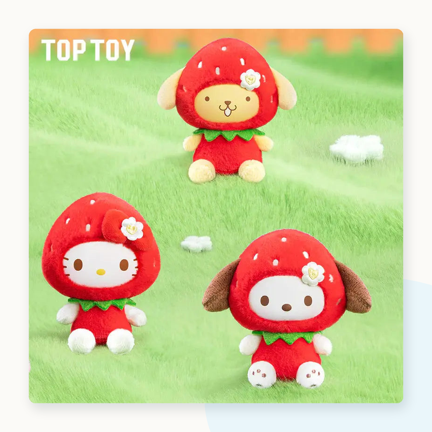 Sanrio Sweet Strawberry Series Plush Pendant Blind Box - detail