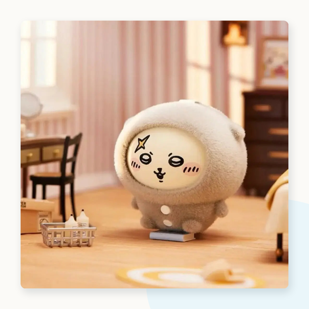 Miniso Chiikawa Pajamas Series Face-Changing Blind Box Pendant - detail