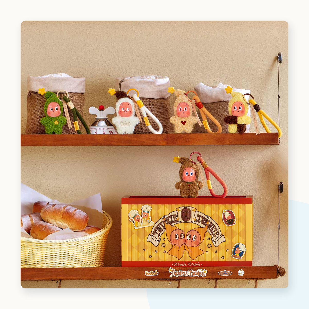 POP MART Twinkle Twinkle Savor the Moment Mini Cookies Plush Pendant Blind Box - detail