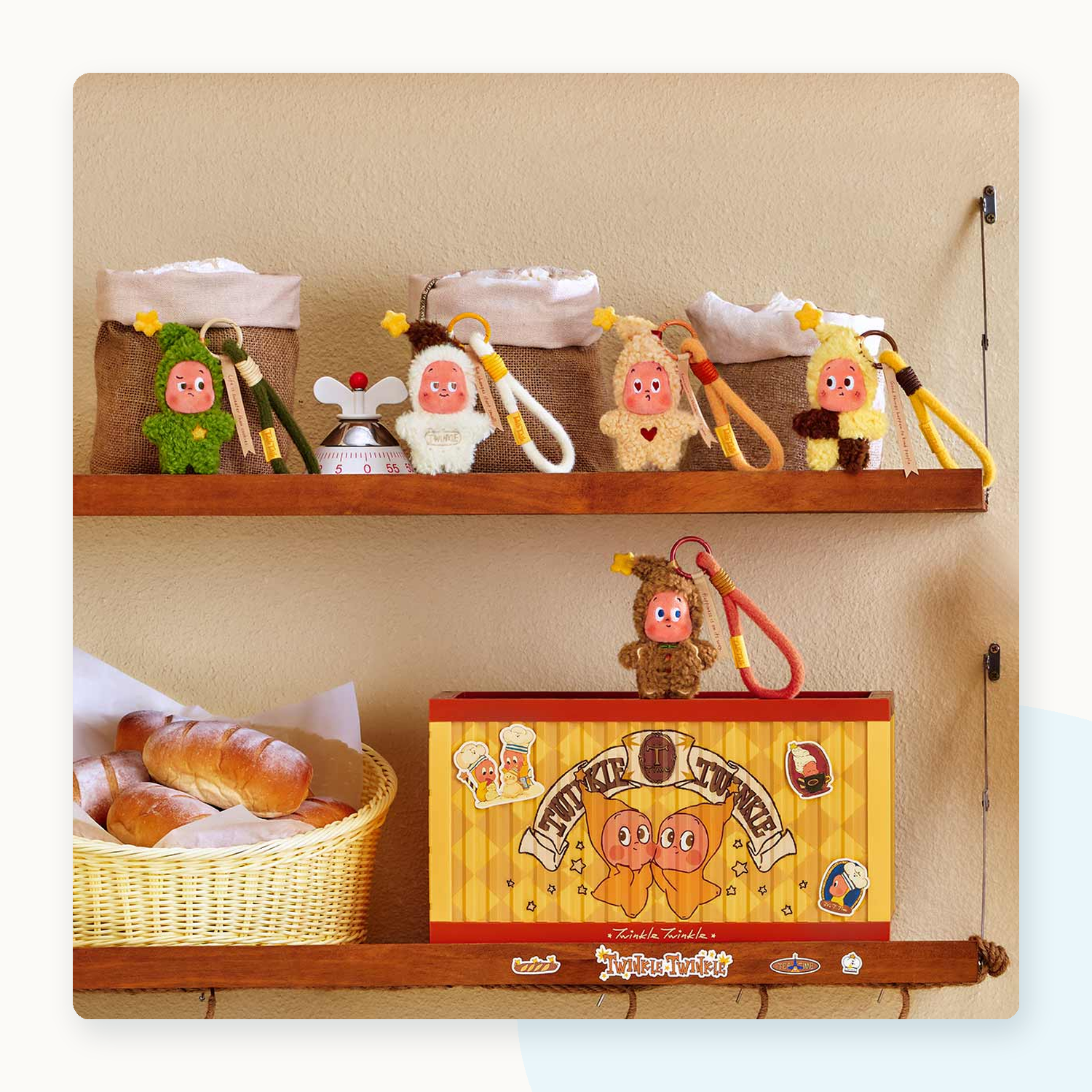 POP MART Twinkle Twinkle Savor the Moment Mini Cookies Plush Pendant Blind Box - detail