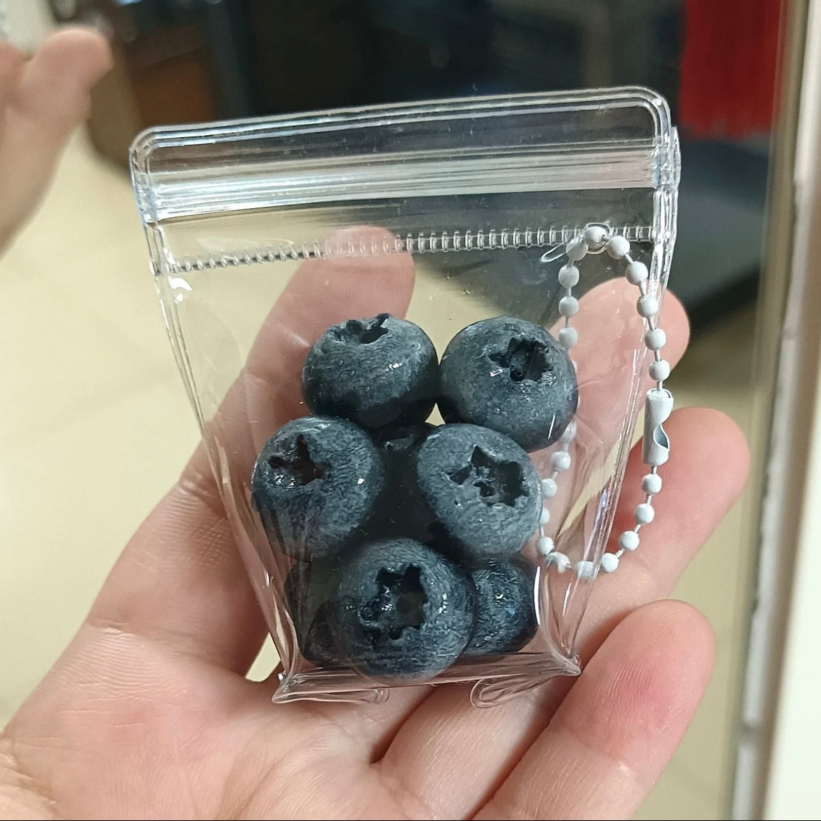 8pcs Handmade Silicone Mini Blueberry Taba Squishy Toy – product image 6