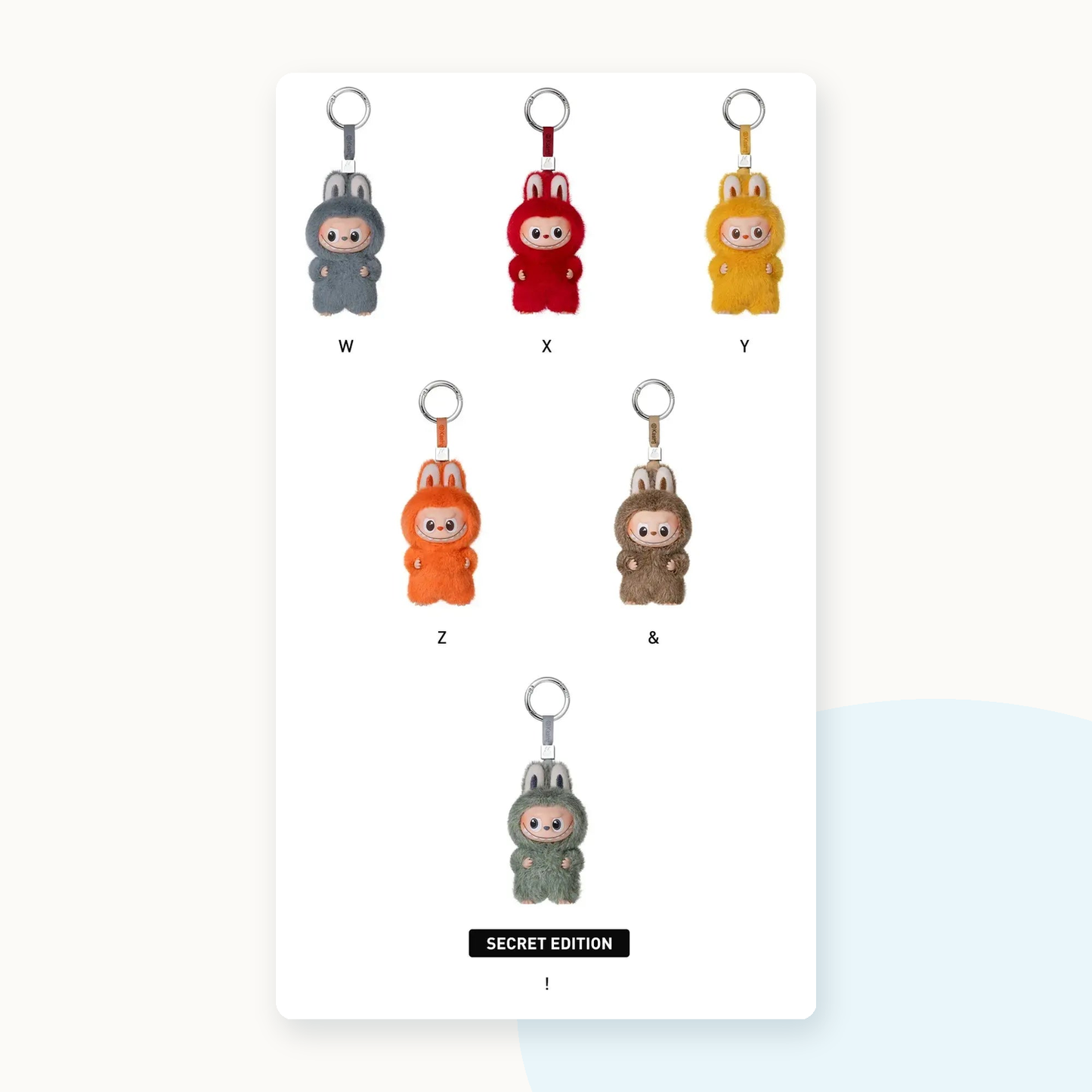 POP MART Labubu The Monsters PIN FOR LOVE Series Plush Pendant Blindbox (N-Z) - detail