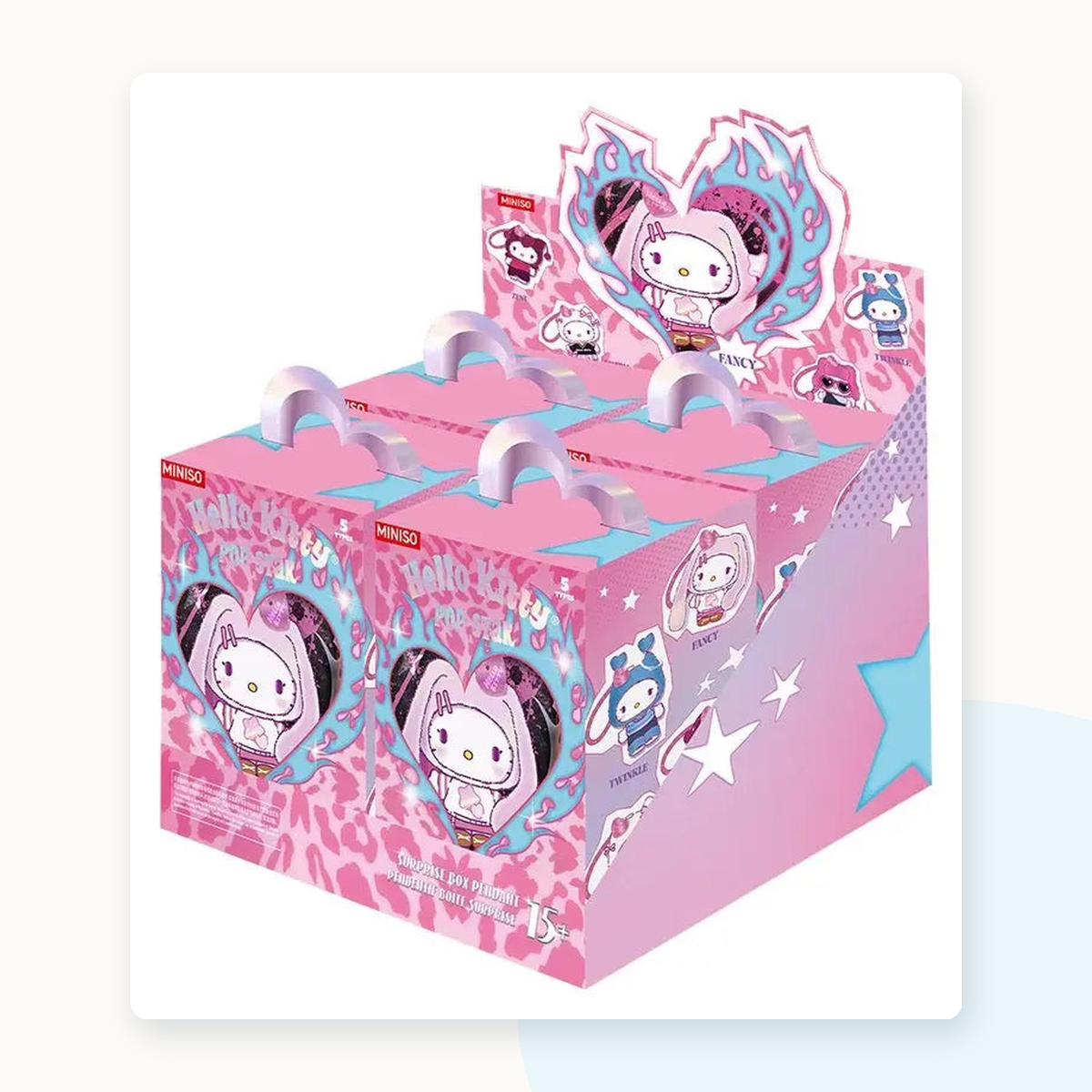 Miniso Hello Kitty Pop Star Series Plushie Keychain Blindbox - detail