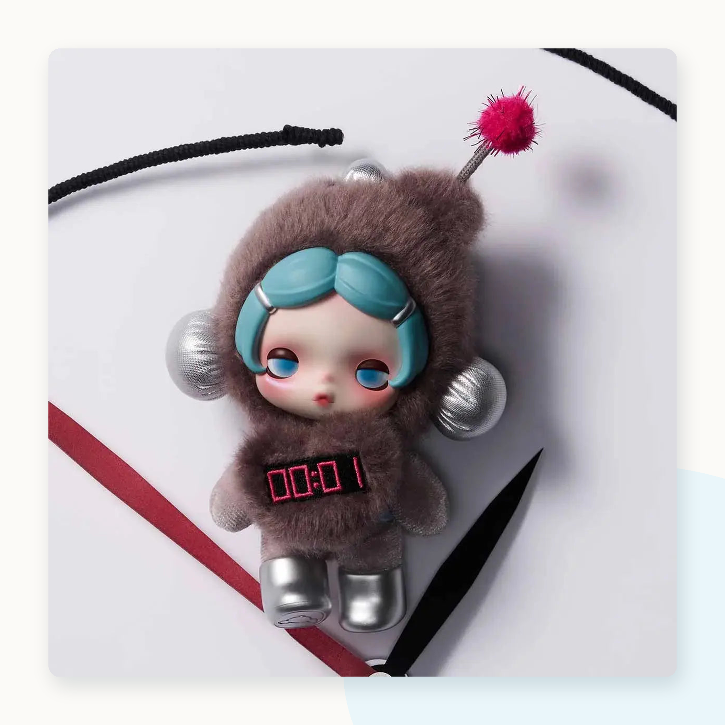 POP MART SKULLPANDA Off Mode Series Plush Pendant Blindbox - detail