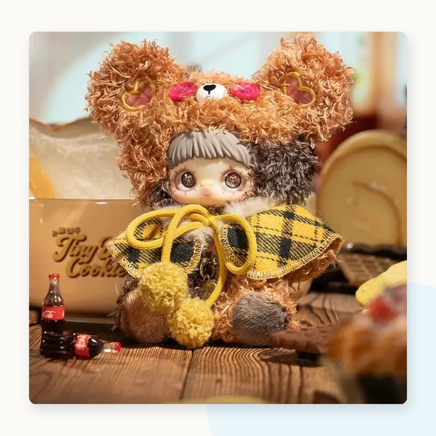 Maymei Tiny Bear Cookie Series Vinyl Plush Keychain Blind Box - detail