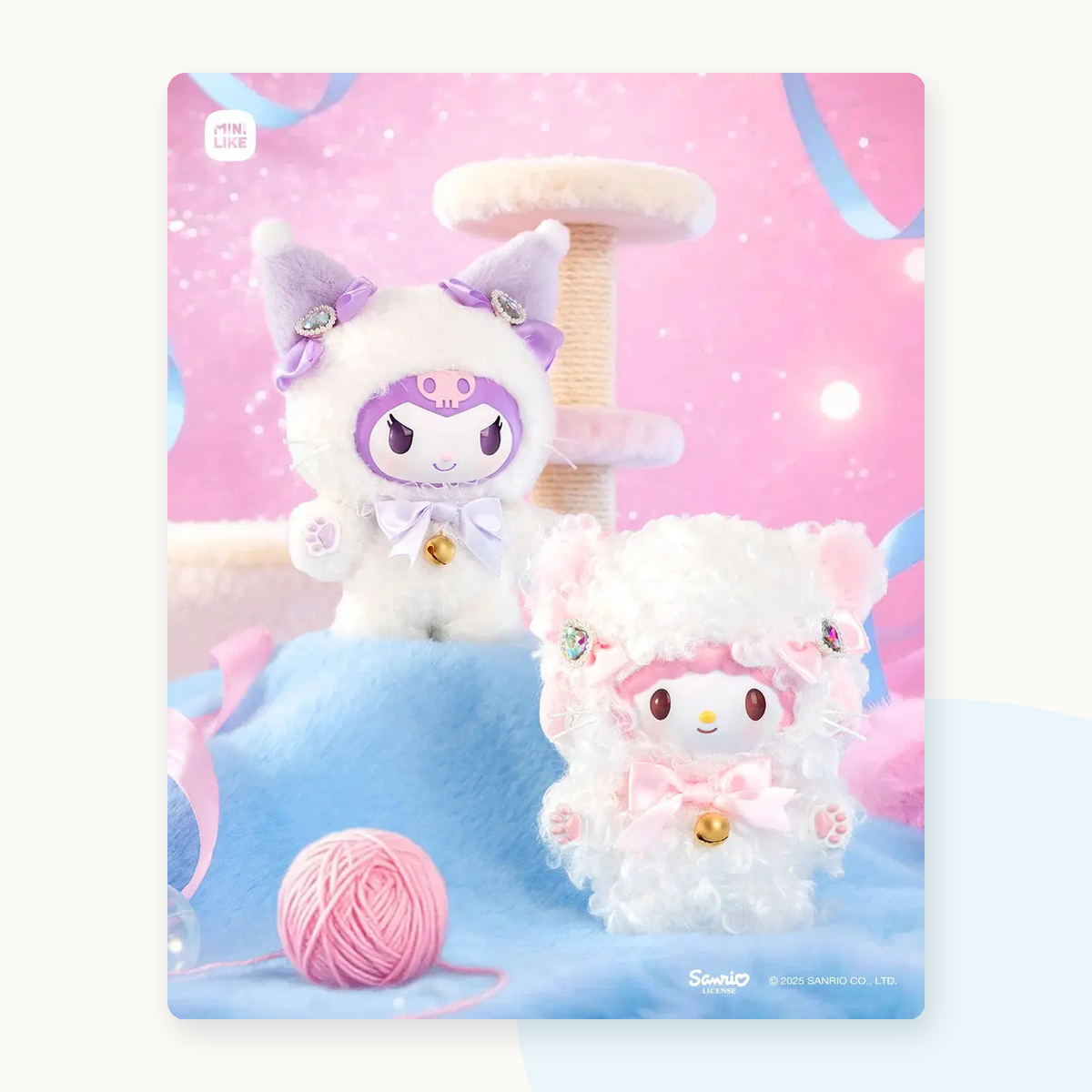 Miniso Sanrio Characters Shining Meow Group Series Plush Blind Box - detail