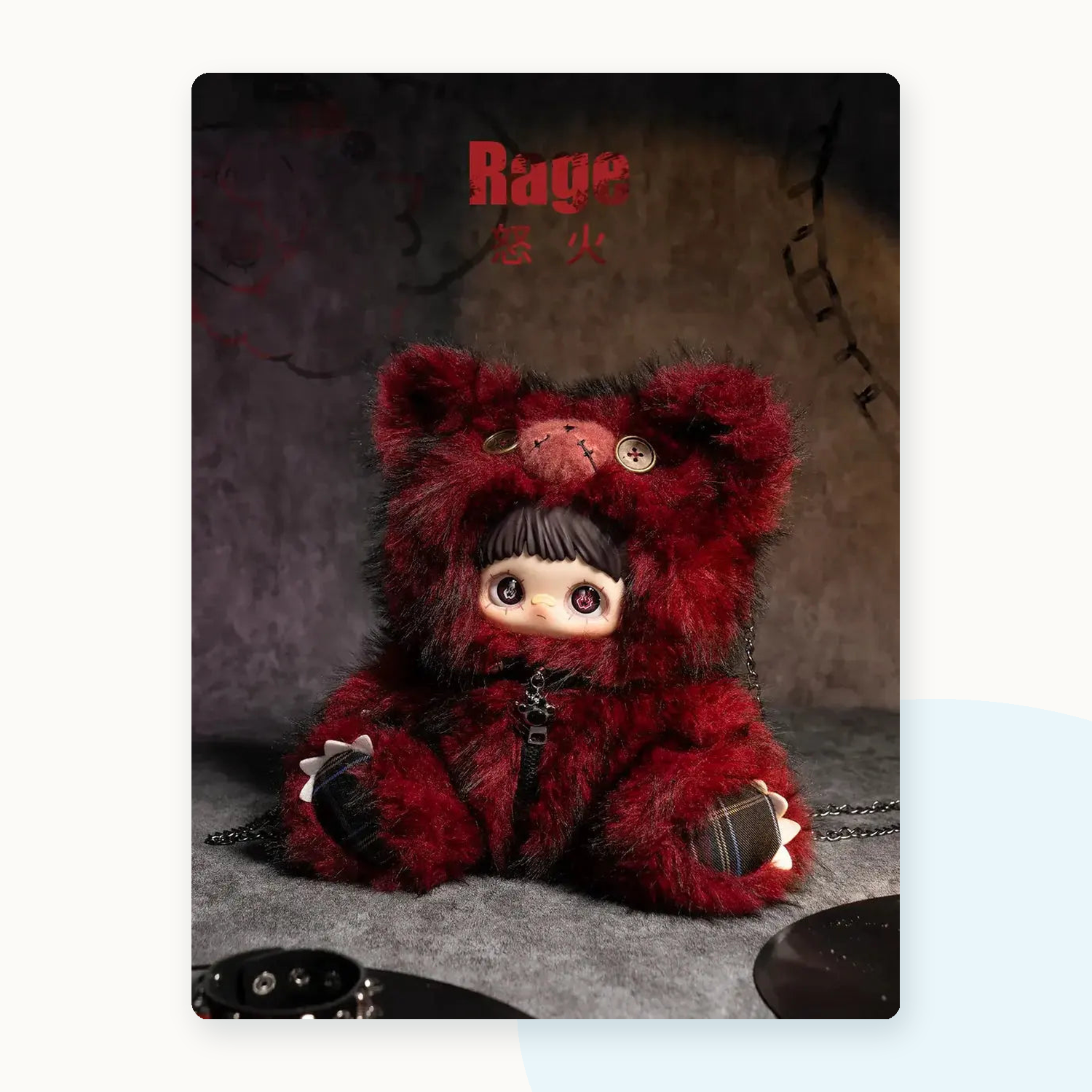 Maymei 400% Rebel Doll Backpack Series Plush Blind Box - detail