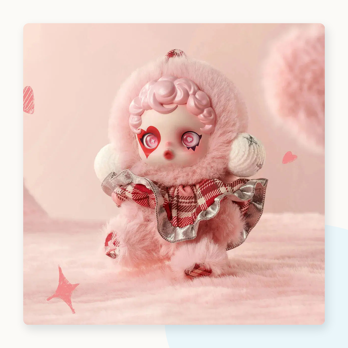 POP MART SKULLPANDA Winter Symphony Series Plush Blindbox - detail