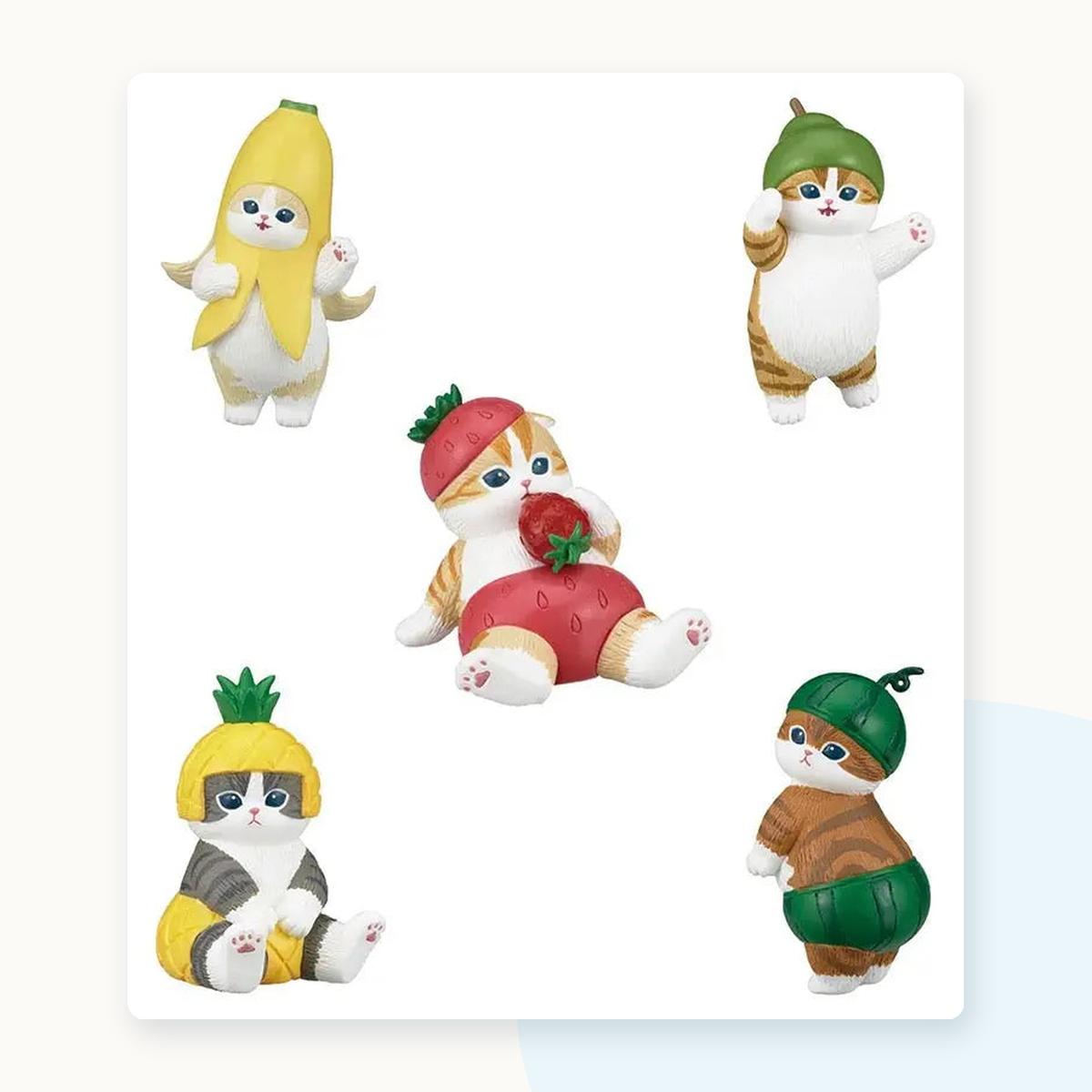 Mofusand Fruit Nyan Gachapon Blindbox Capsule Mini Figurines - detail