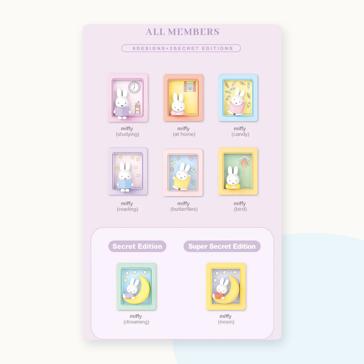 Miffy Photo Frame Stand Magnet Series 2 Blind Box - detail