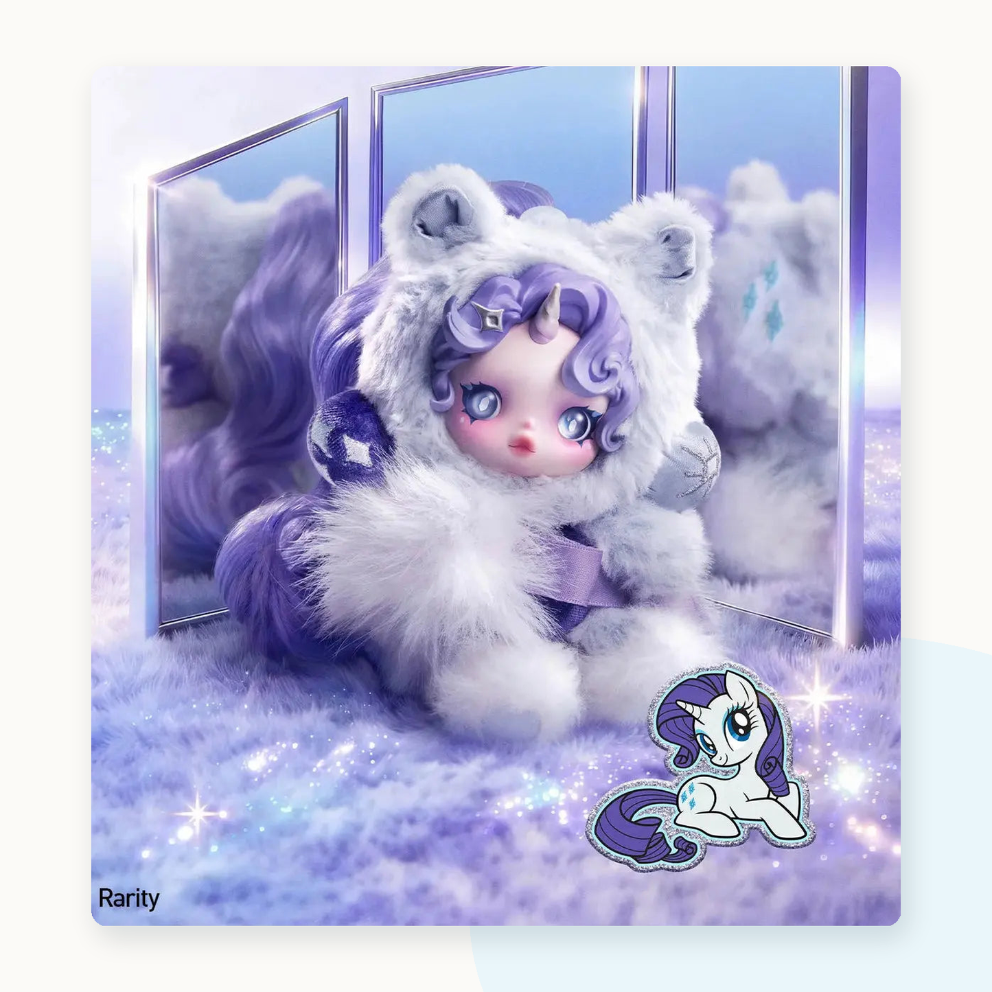 POP MART SKULLPANDA × My Little Pony Series Plush Pendant Blindbox - detail