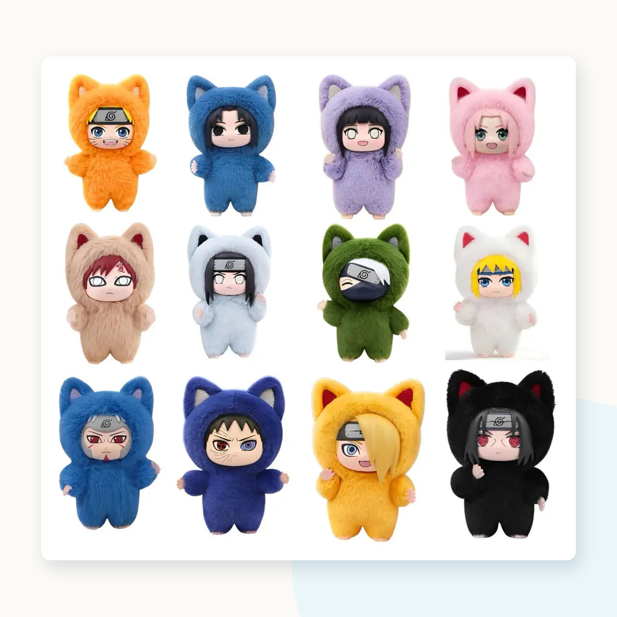 Naruto Shippuden Kitten Land Series Plush Doll Blind Box - detail