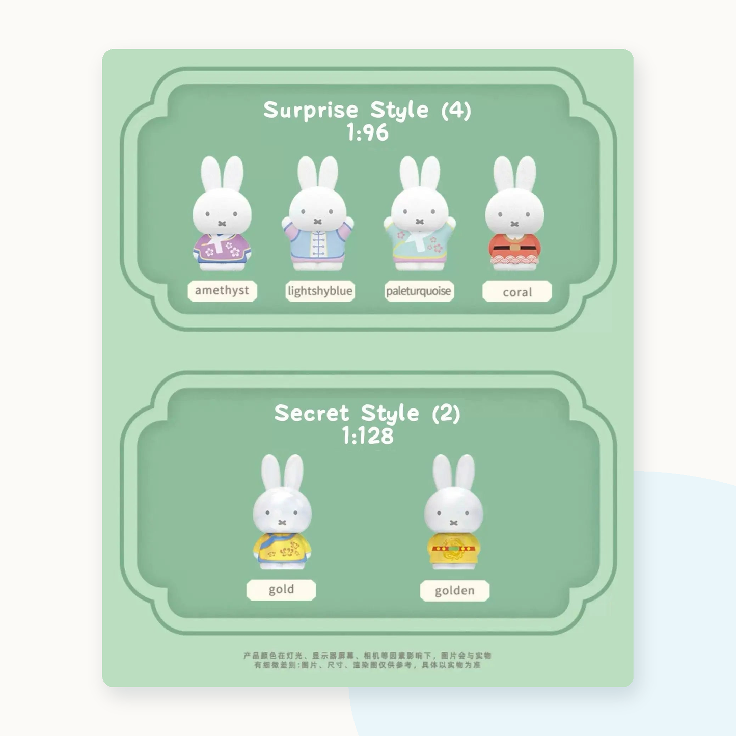 Miffy Classic Style Collectable Mini Figure Blind Box - detail