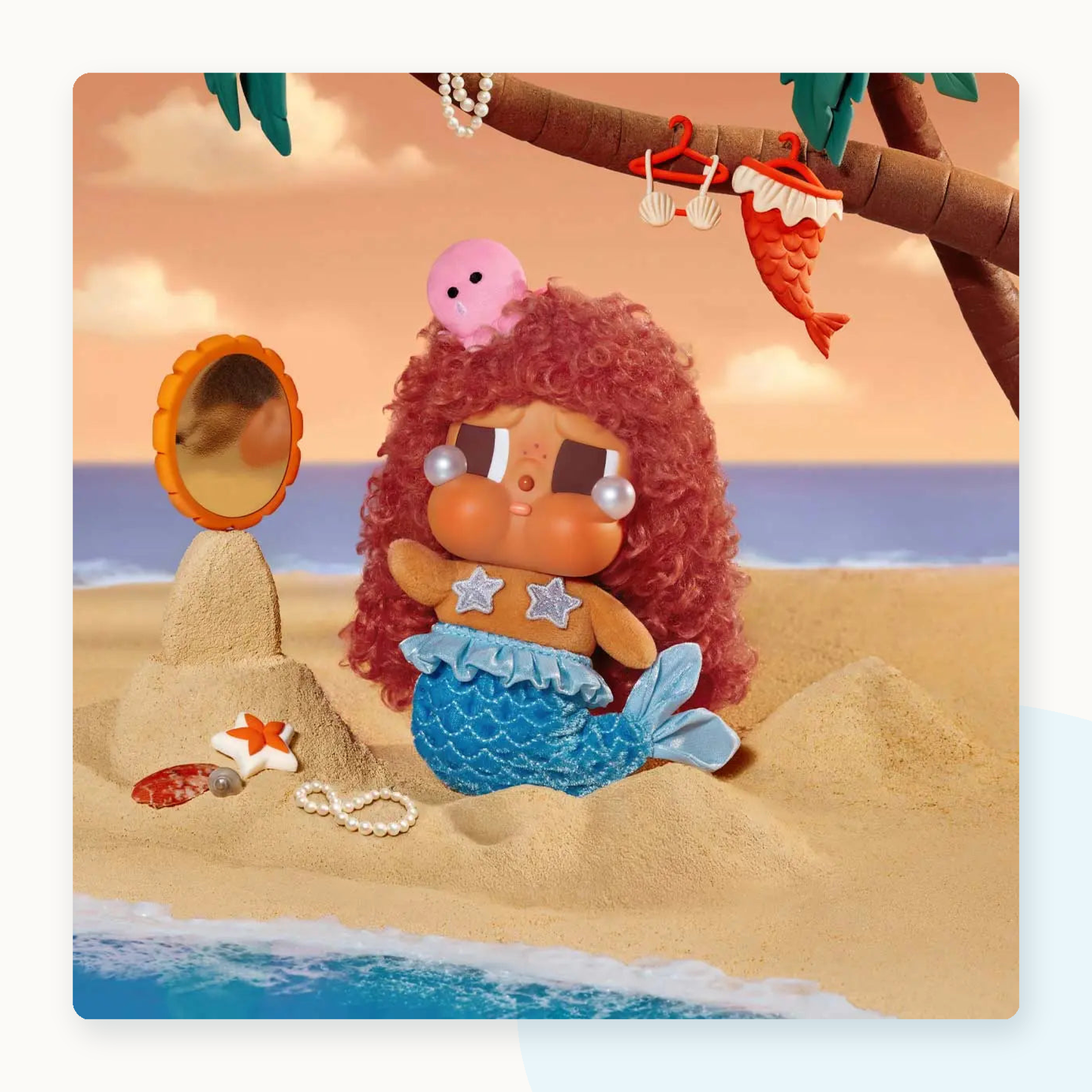 POP MART CRYBABY Vacation Mode On Series Vinyl Face Plush Blind Box - detail