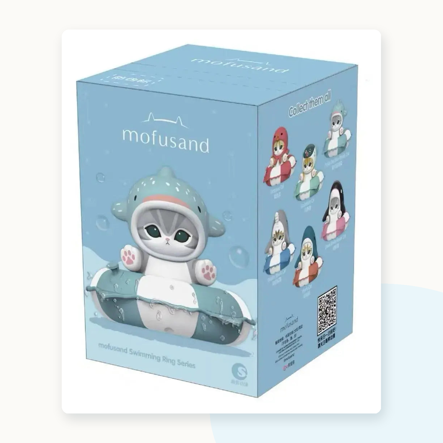 Mofusand Swimming Ring Series Figure Stationery Stamp Blindbox - detail