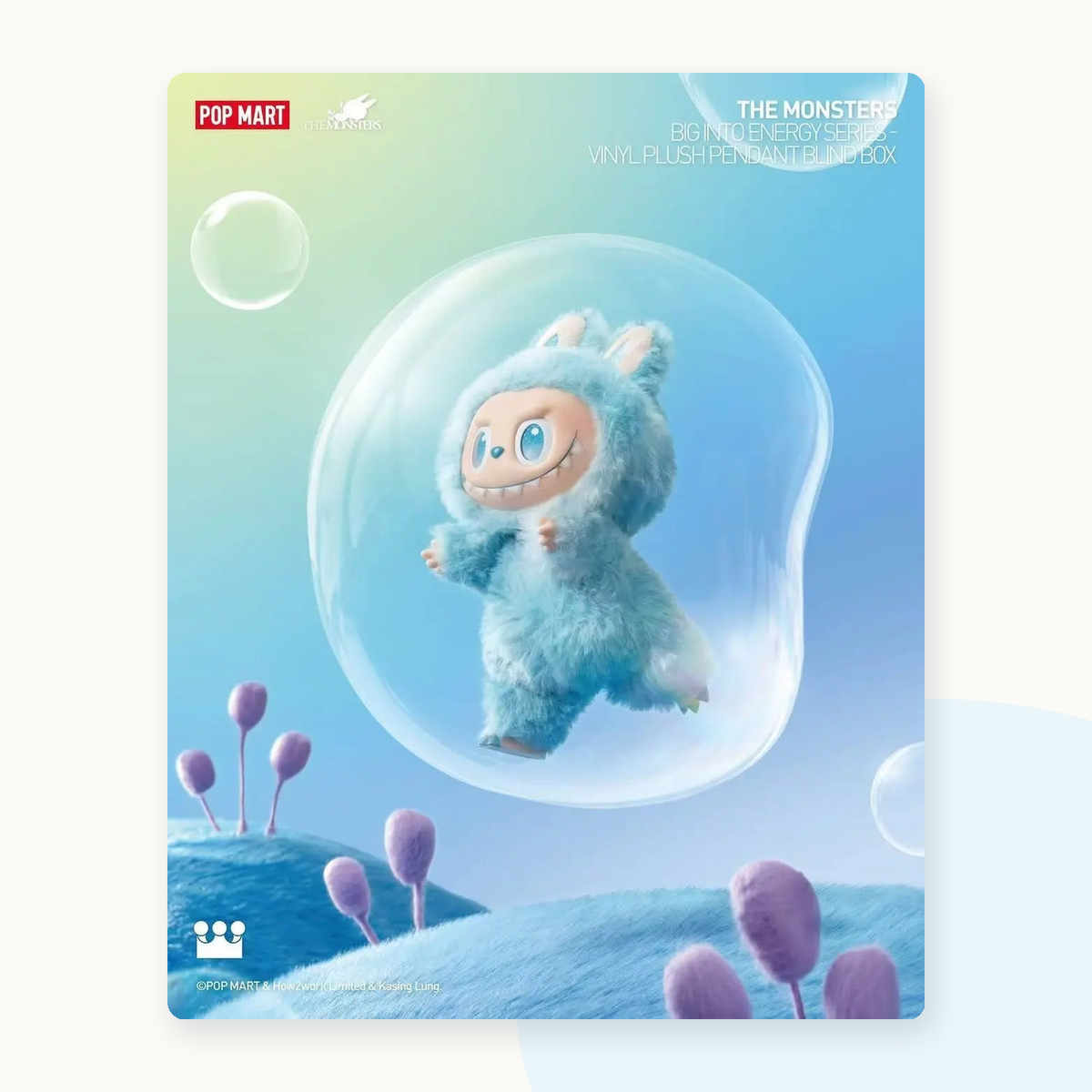 POP MART Labubu The Monsters Big into Energy Vinyl Plush Blind Box - detail