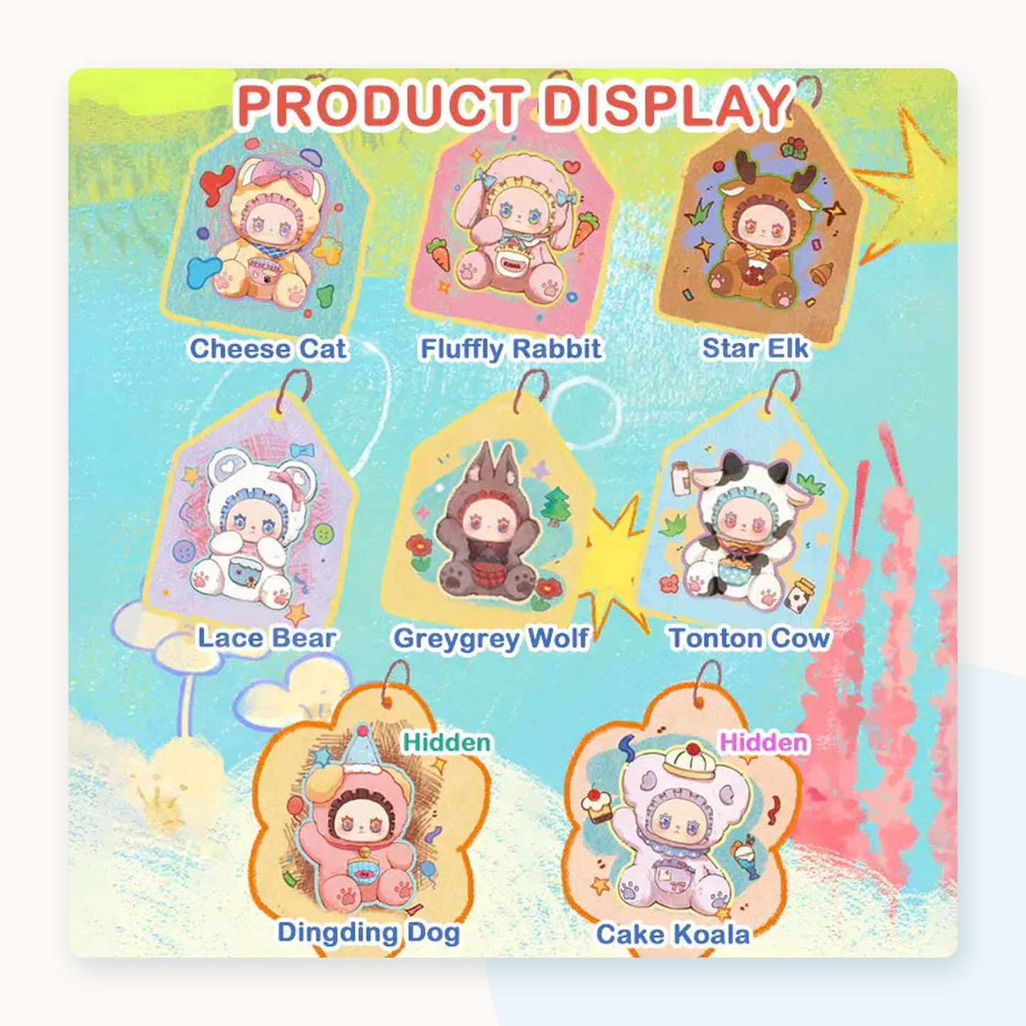 LOVELY EMMA Pocket Zoo Plush Blindbox - detail