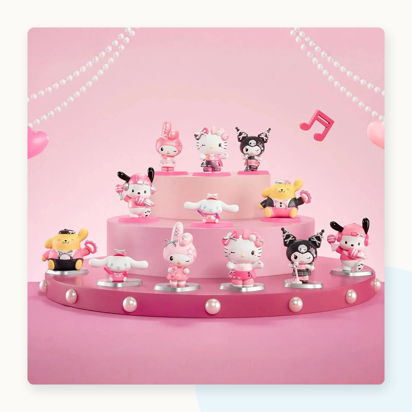 POP MART Sanrio Hello Kitty and Friends Pink Party Figure Collection Blindbox - detail